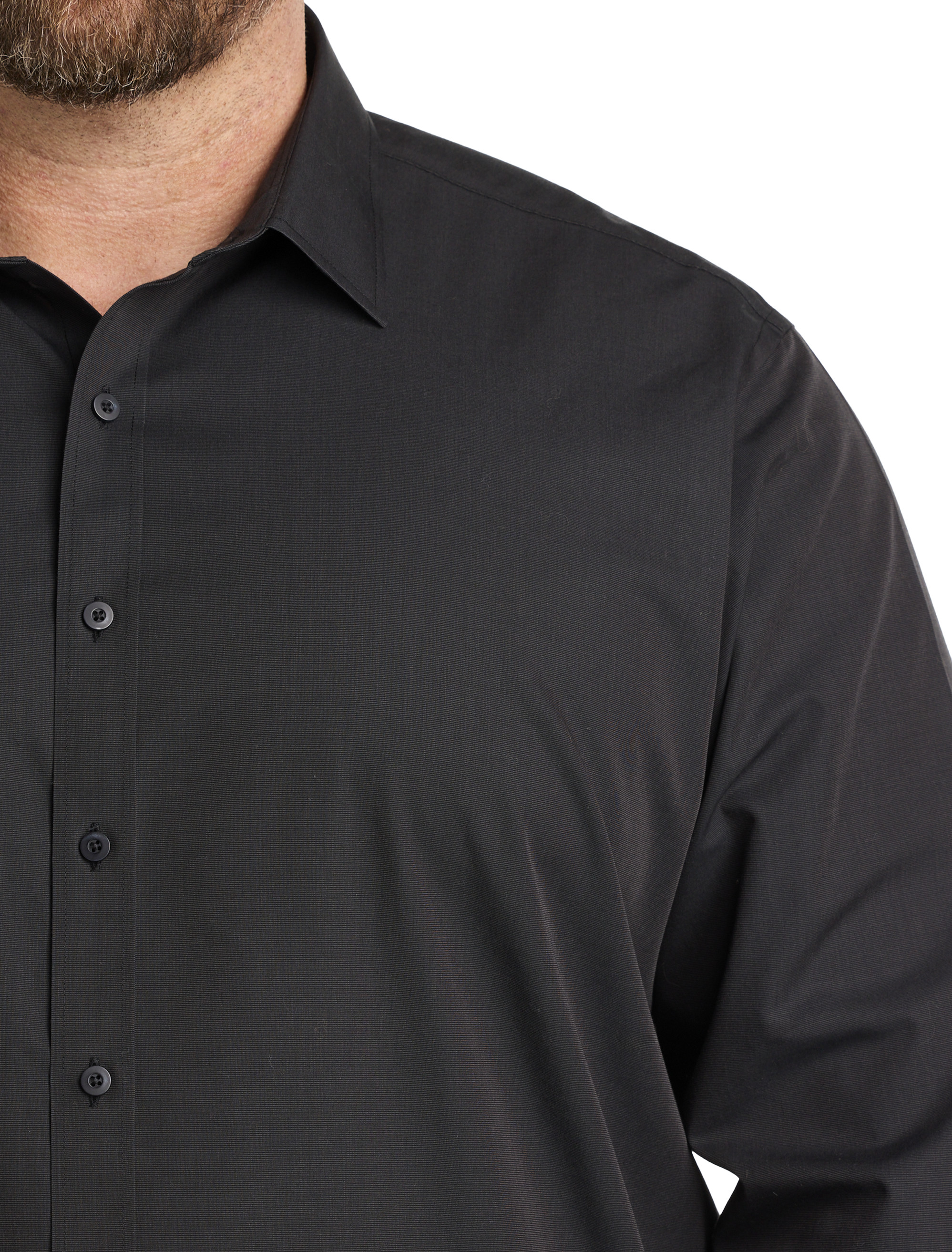 3xlt black dress shirt Men's Big and Tall Men's Black Dress Shirts