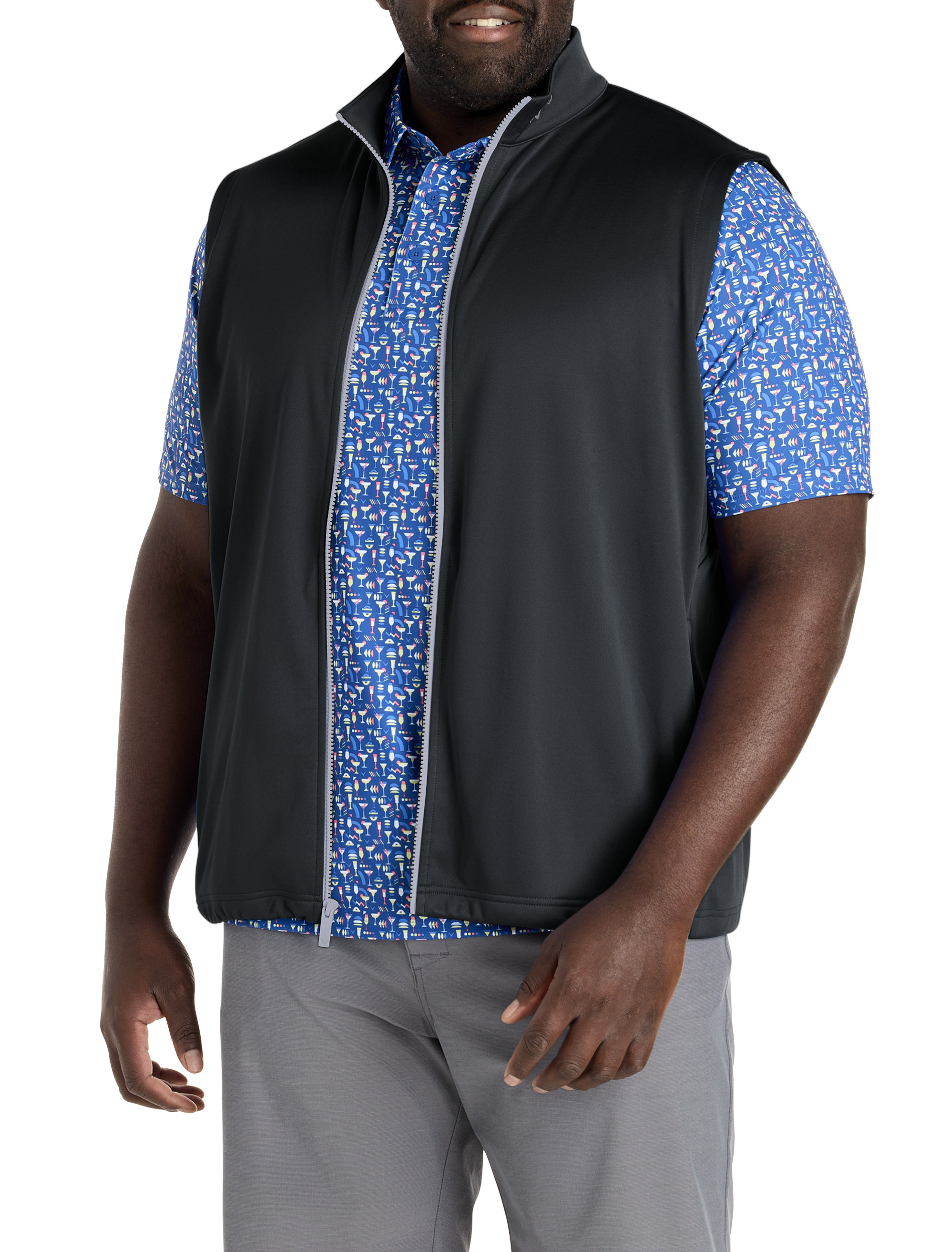 Big + Tall | Callaway Zip-Front Fleece Vest | DXL