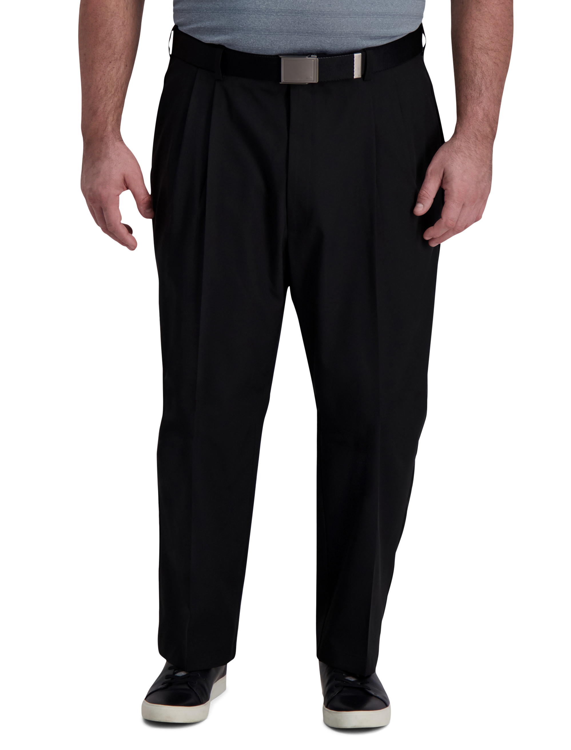 Big + Tall | Haggar Cool Right Performance Flex Pleated Pants | DXL