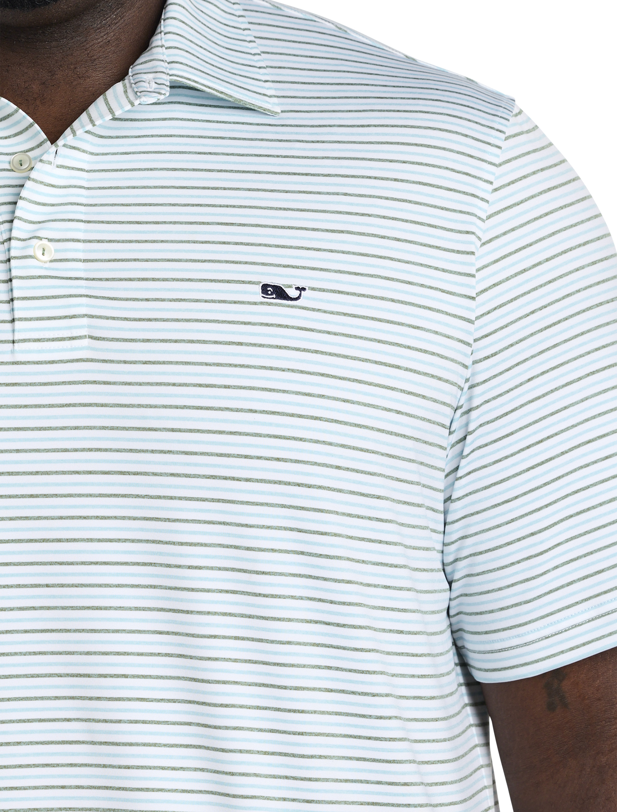 Bradley Striped Striped Sankaty Performance Polo Shirt