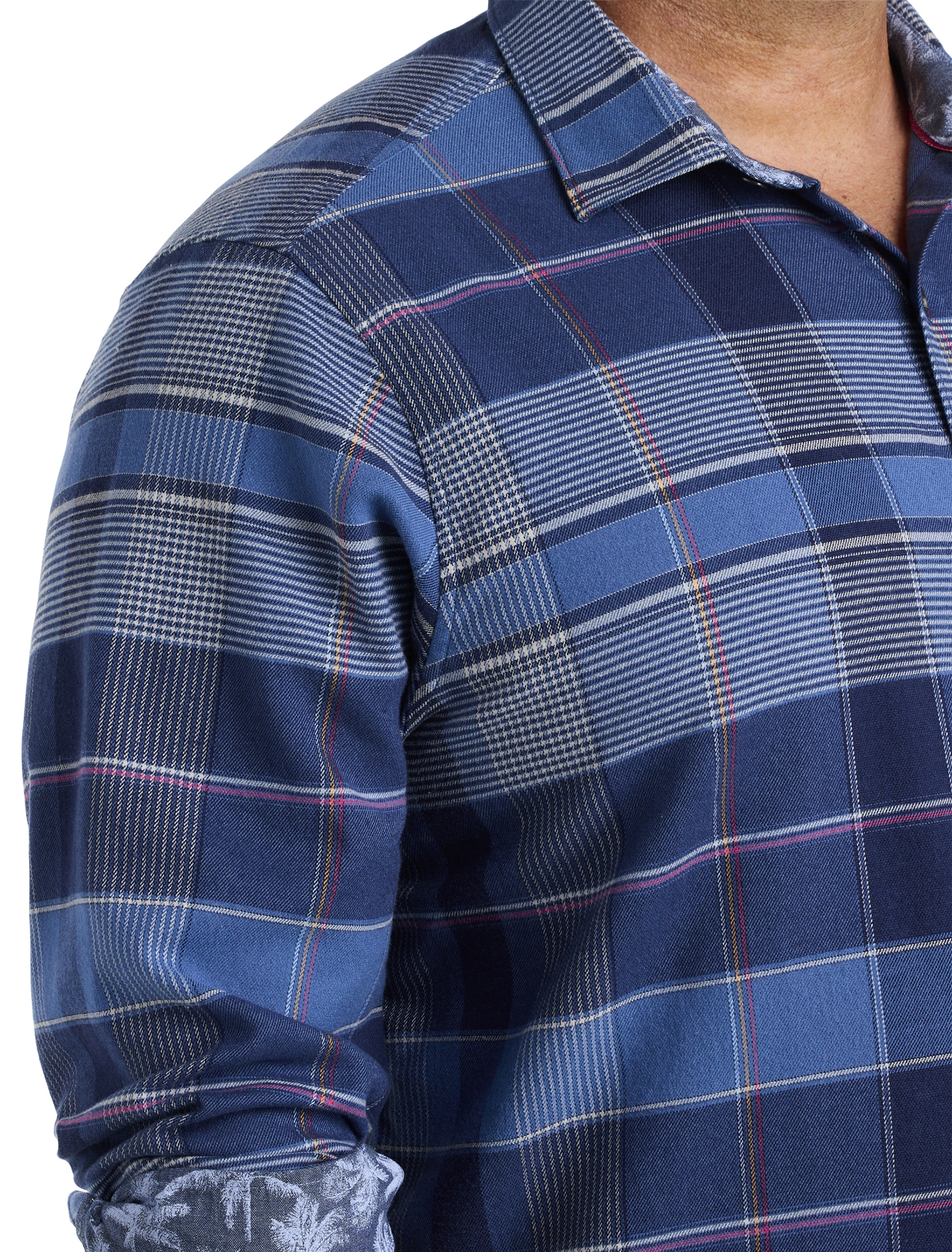 Canyon Beach Stretch Pebble Cay Plaid Flannel Shirt