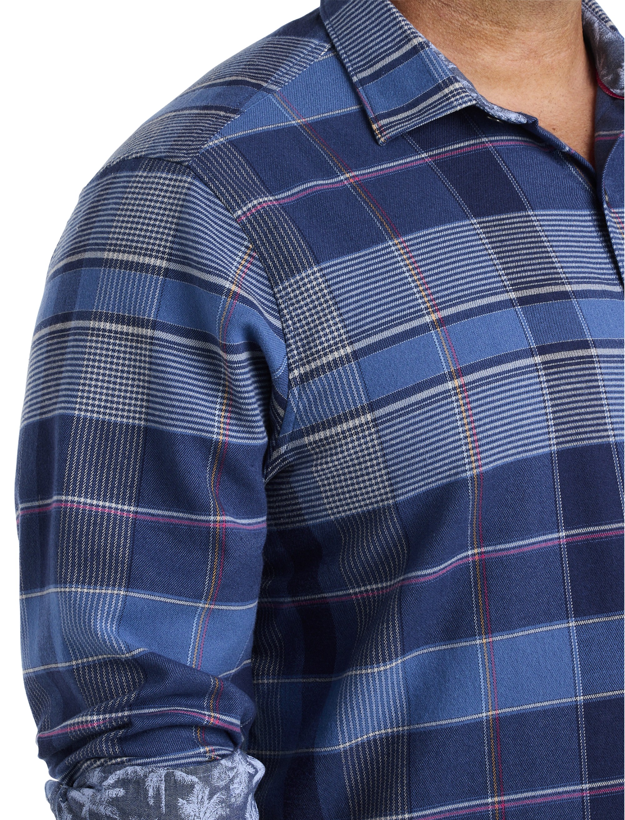 Canyon Beach Stretch Pebble Cay Plaid Flannel Shirt - thumbnail 3