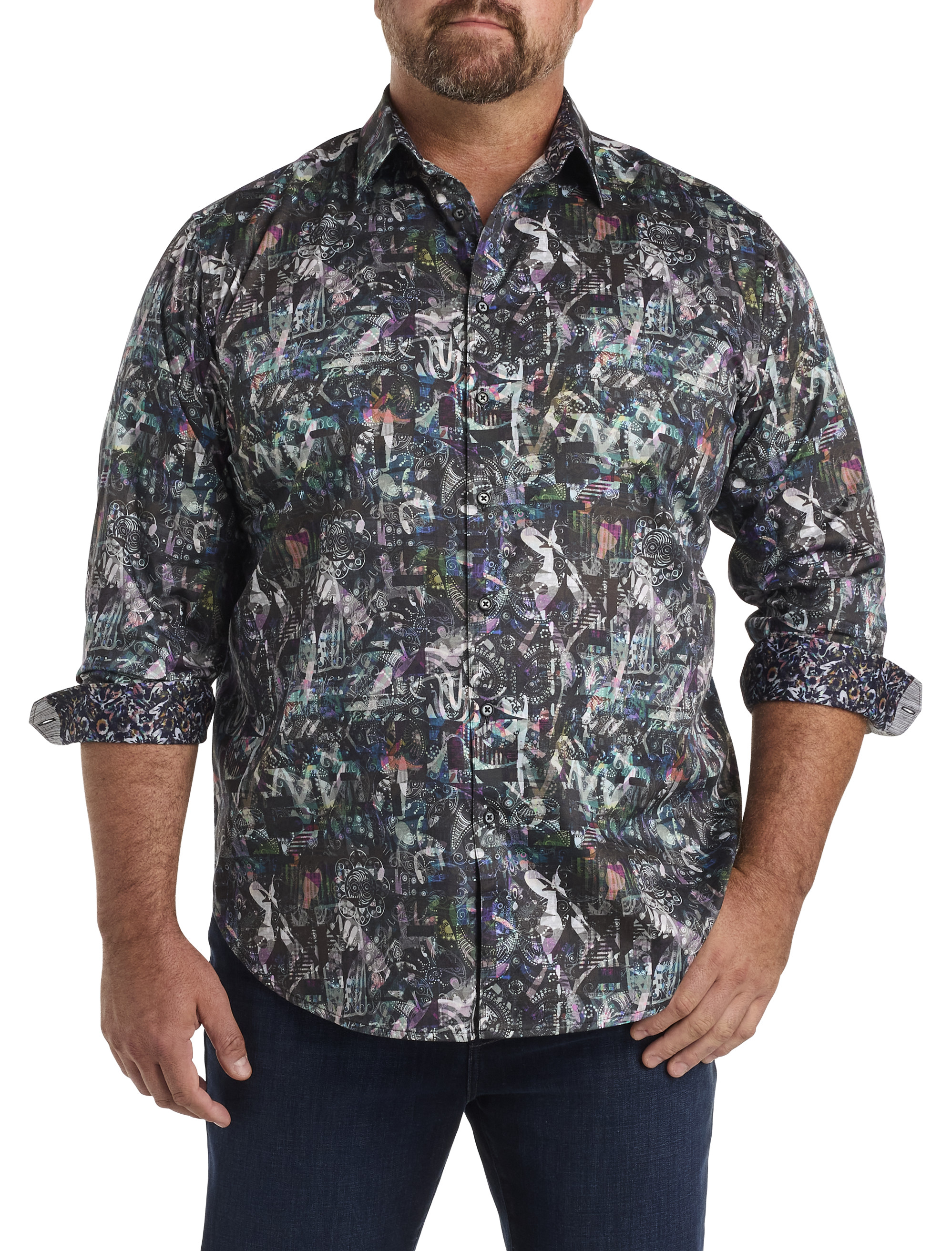 Big + Tall | Robert Graham DXL Rollins Sport Shirt | DXL