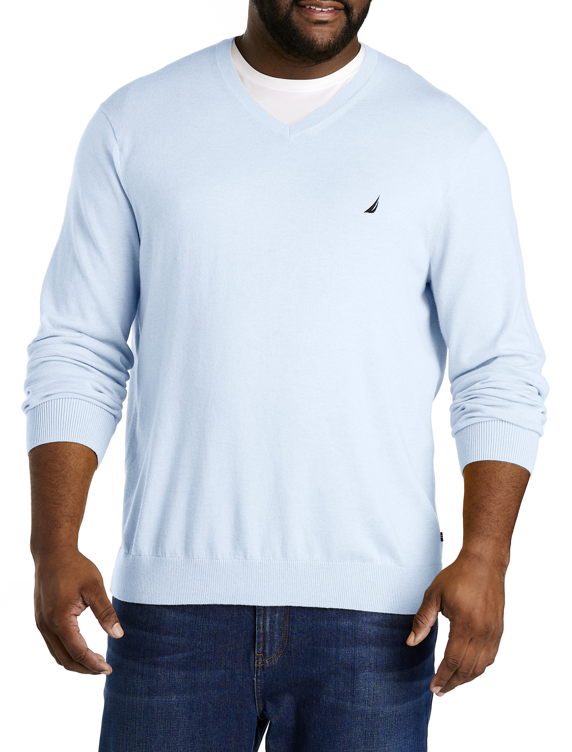 Cotton V-neck Sweaters For Men | DXL