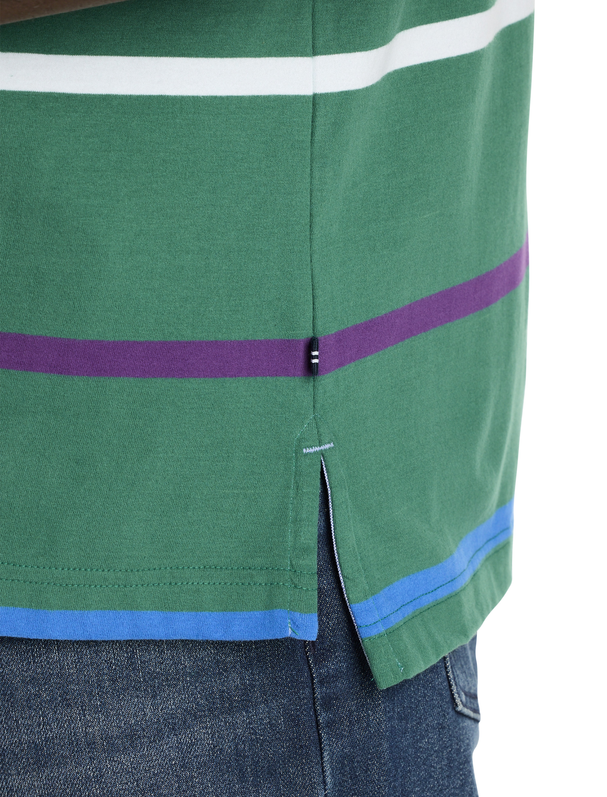 Striped Rugby Polo Shirt