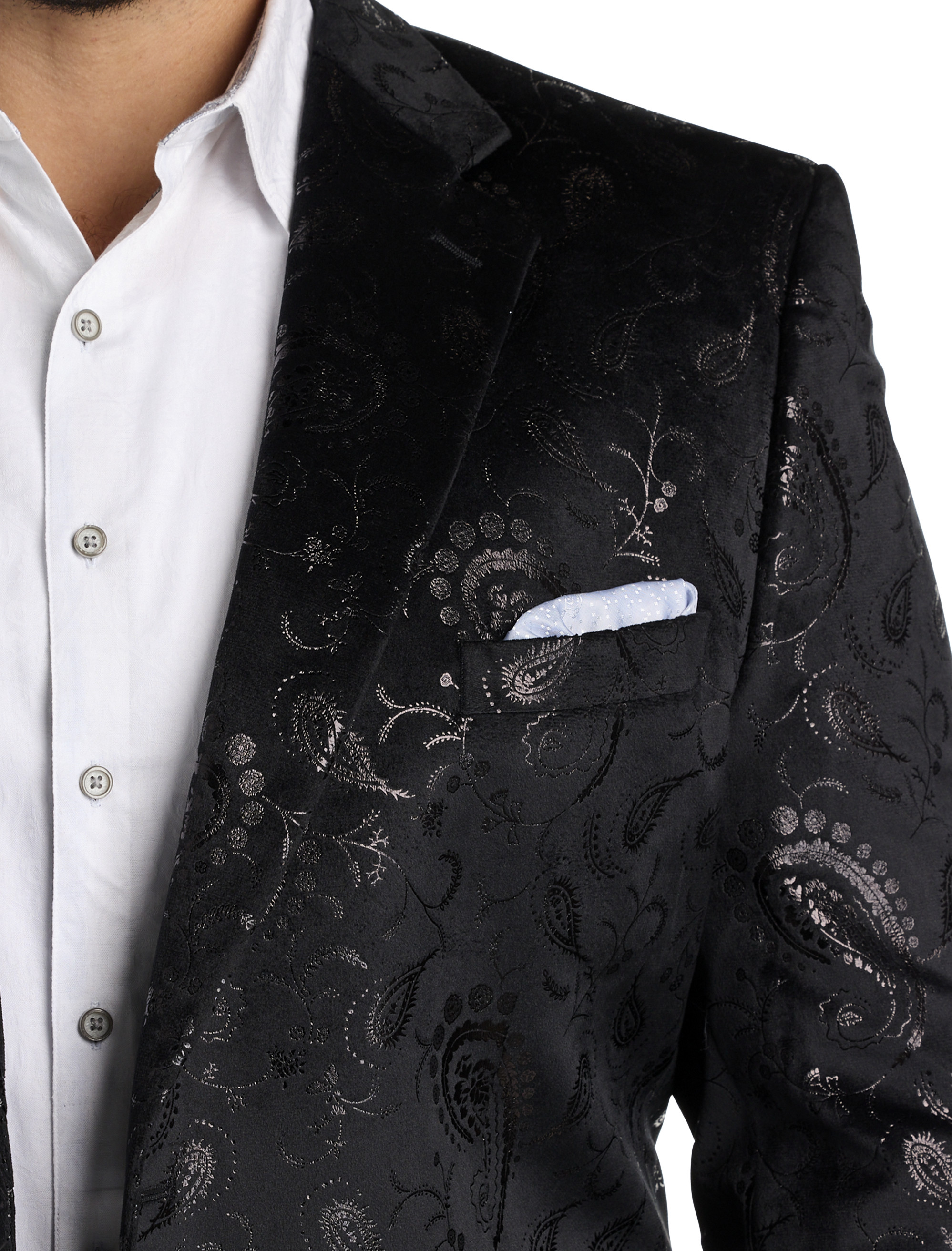 Big + Tall | Robert Graham Velvet Paisley Sport Coat | DXL