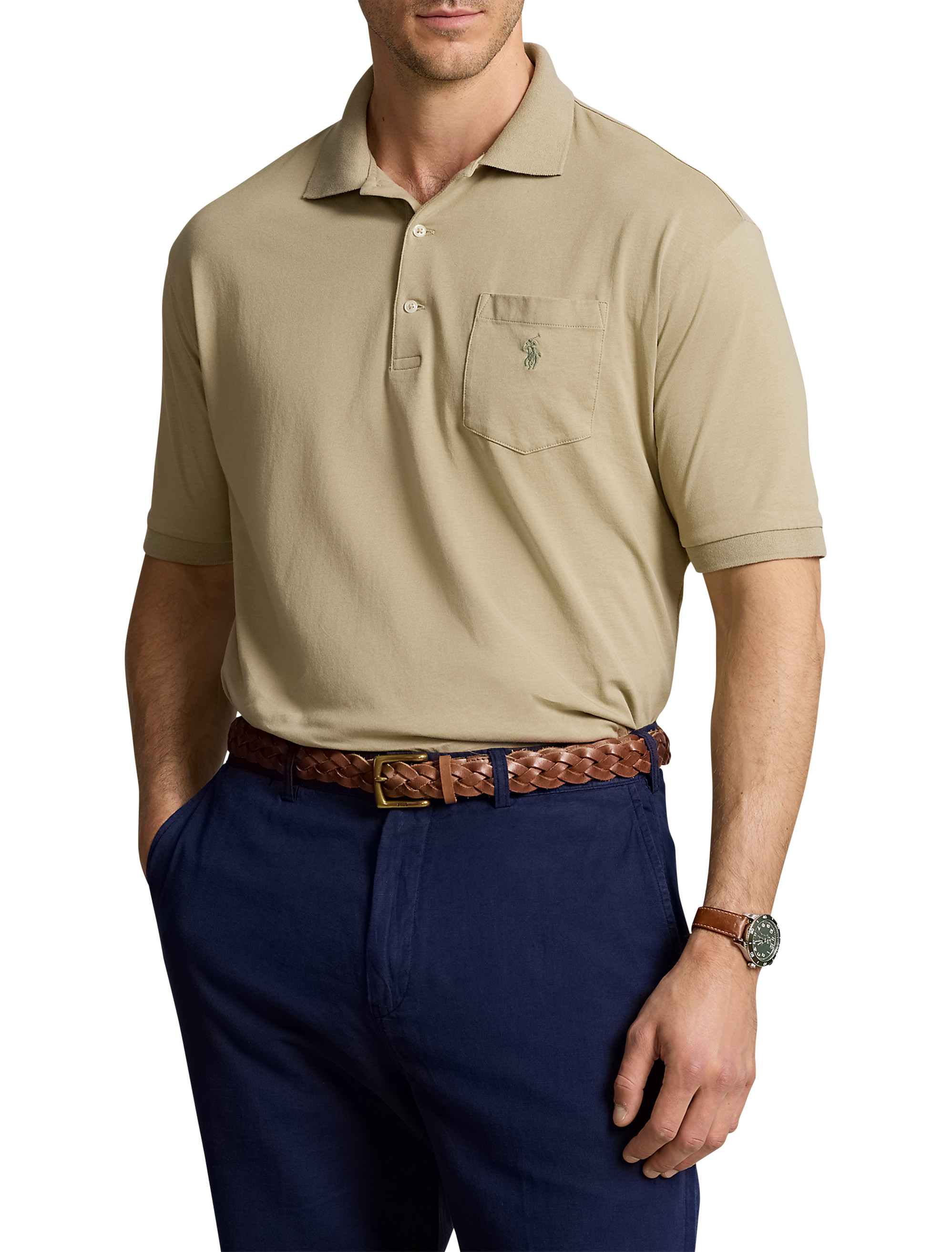 Big + Tall | Polo Ralph Lauren Garment-Dyed Polo Shirt | DXL