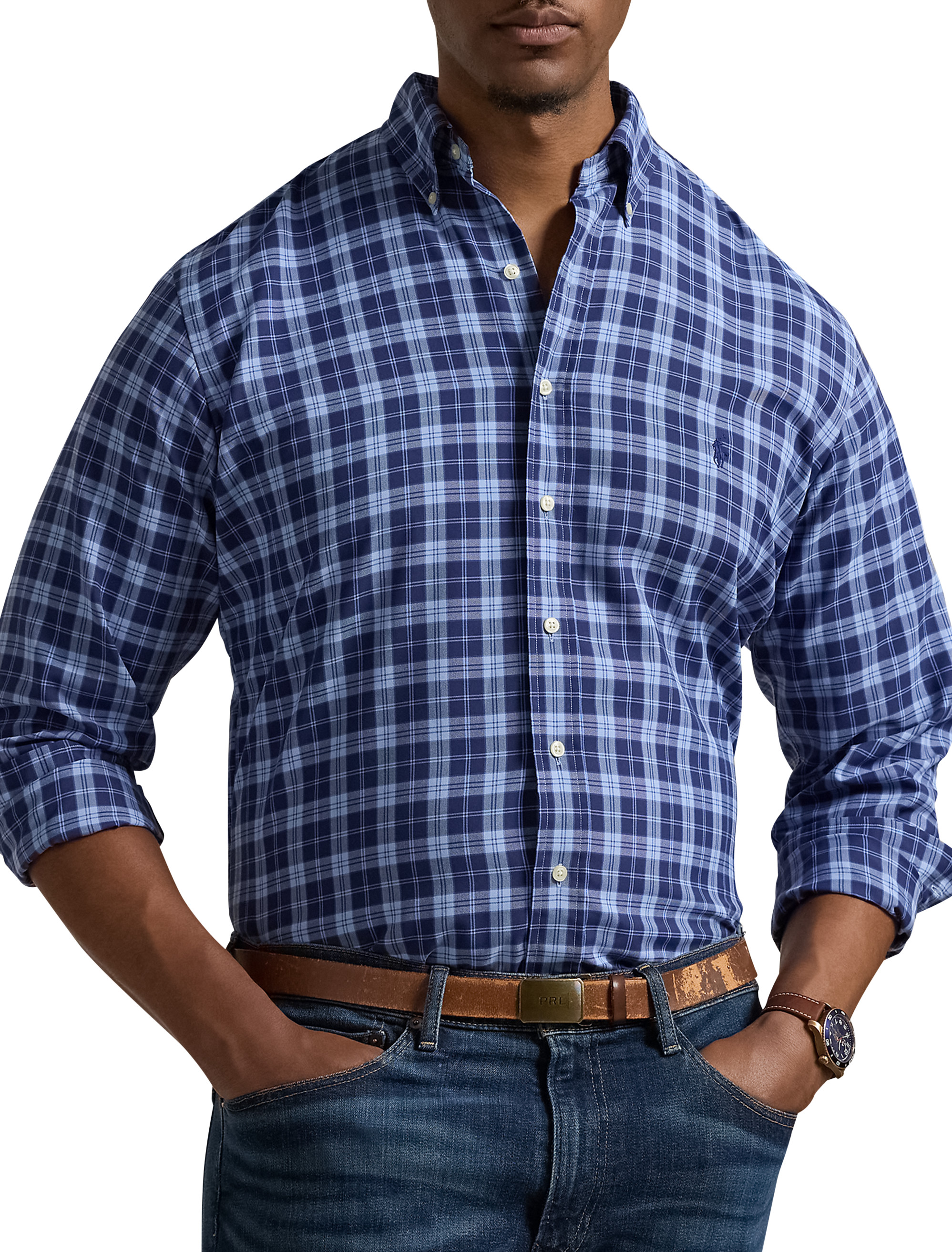 Big + Tall | Polo Ralph Lauren Multi Plaid Performance Oxford