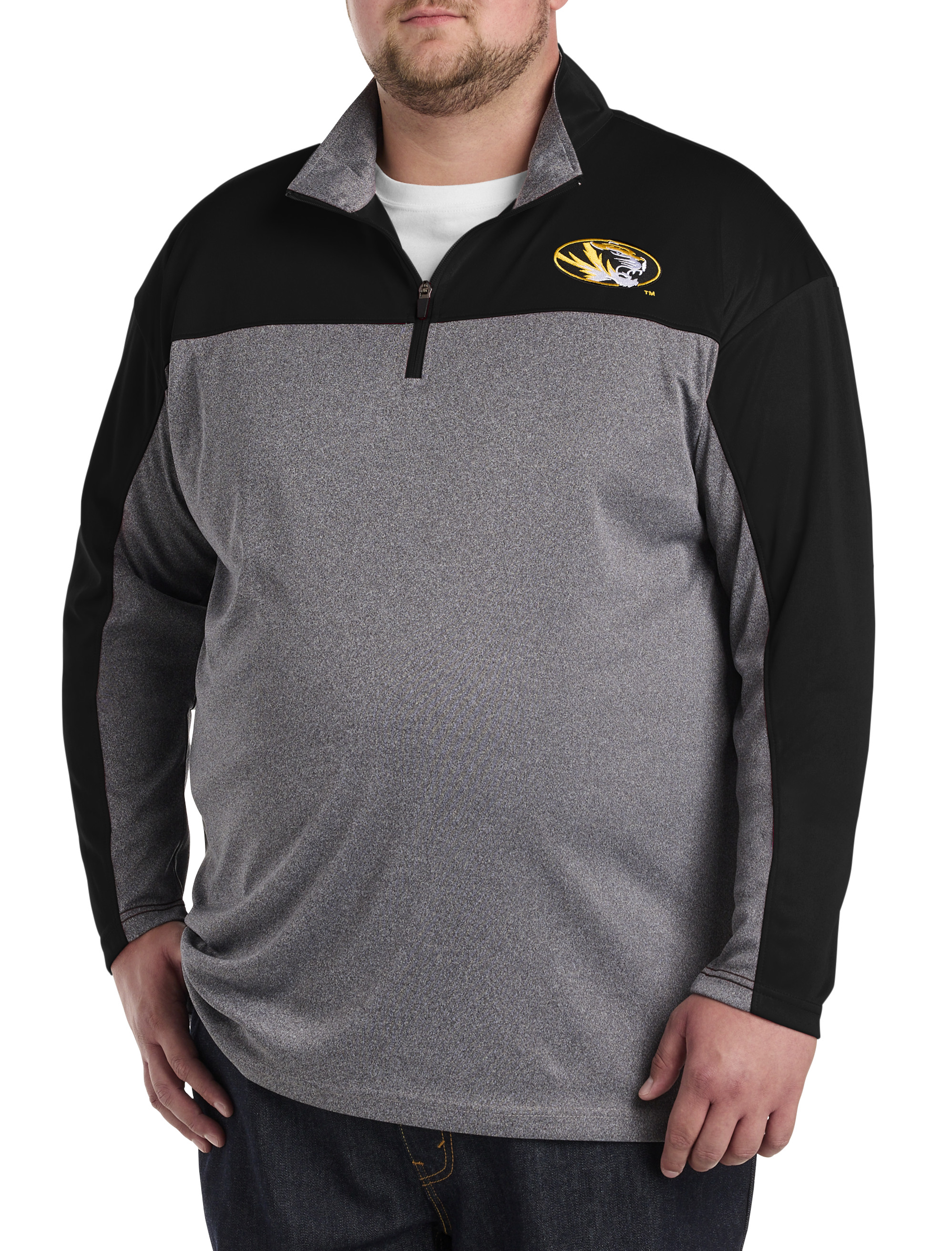 Big + Tall | Collegiate 1/4-Zip Colorblocked Pullover | DXL