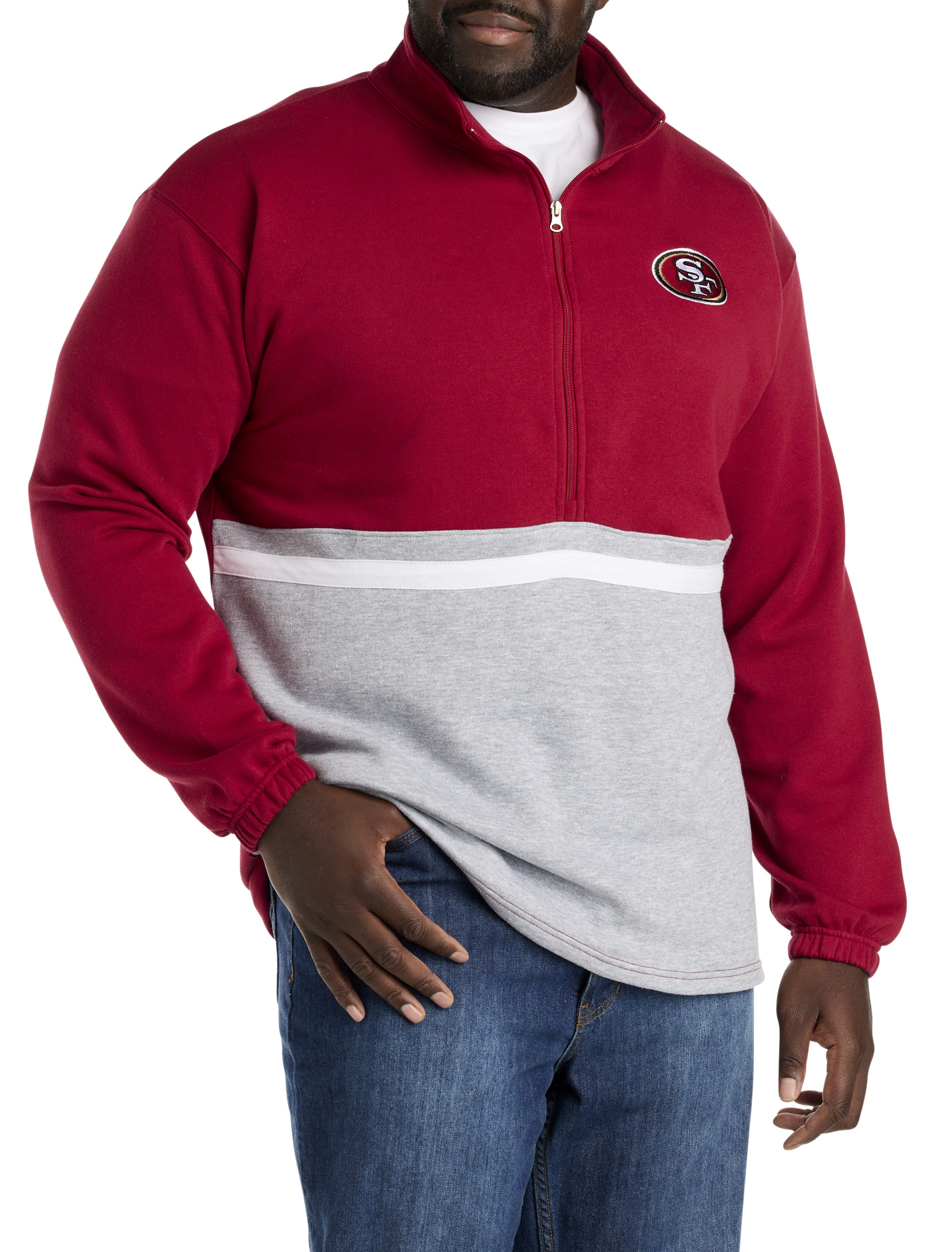 Big + Tall | NFL Colorblocked 1/4-Zip Pullover | DXL