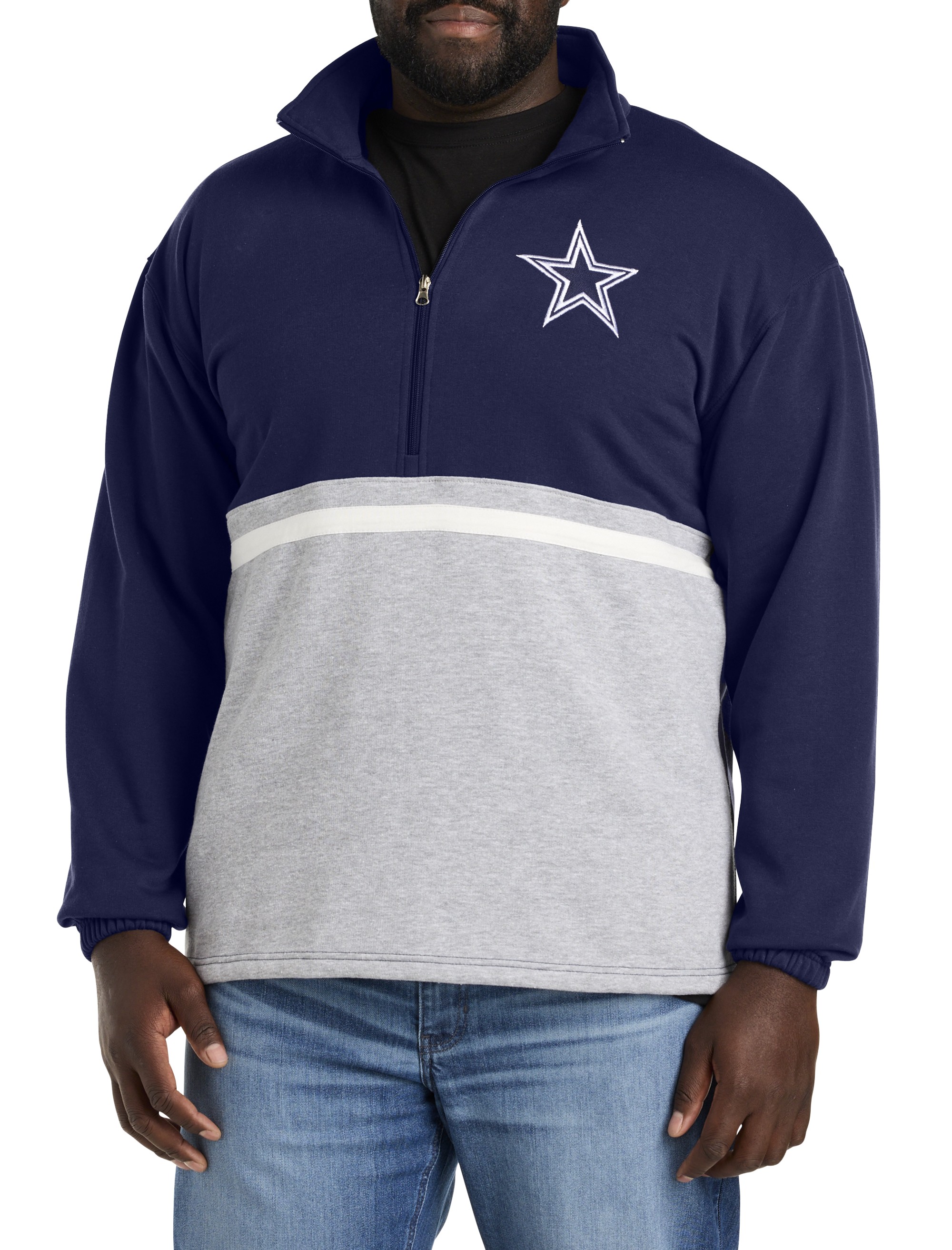 Colorblocked 1/4-Zip Pullover