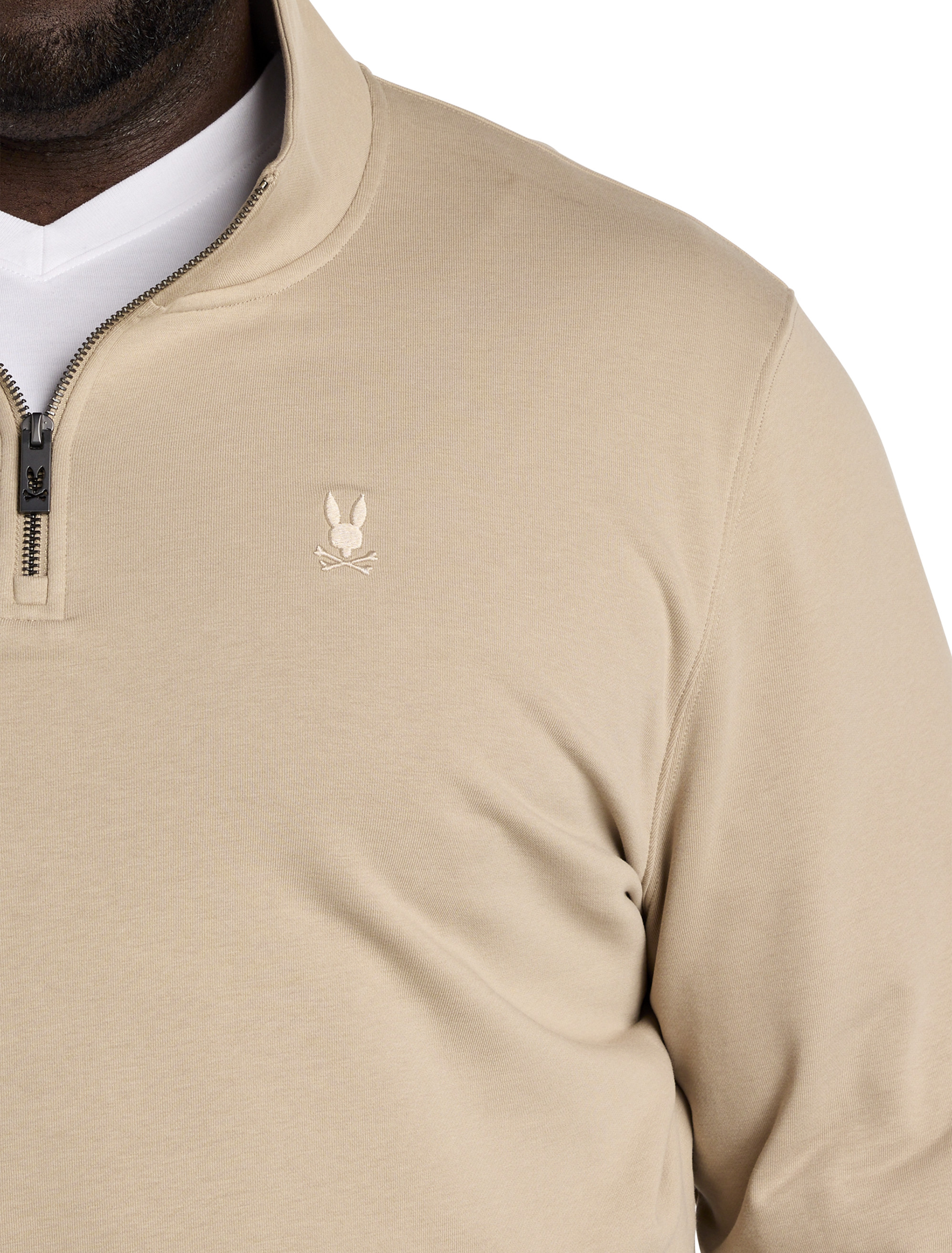 Big + Tall | Psycho Bunny Dayton Quarter-Zip Sweatshirt | DXL