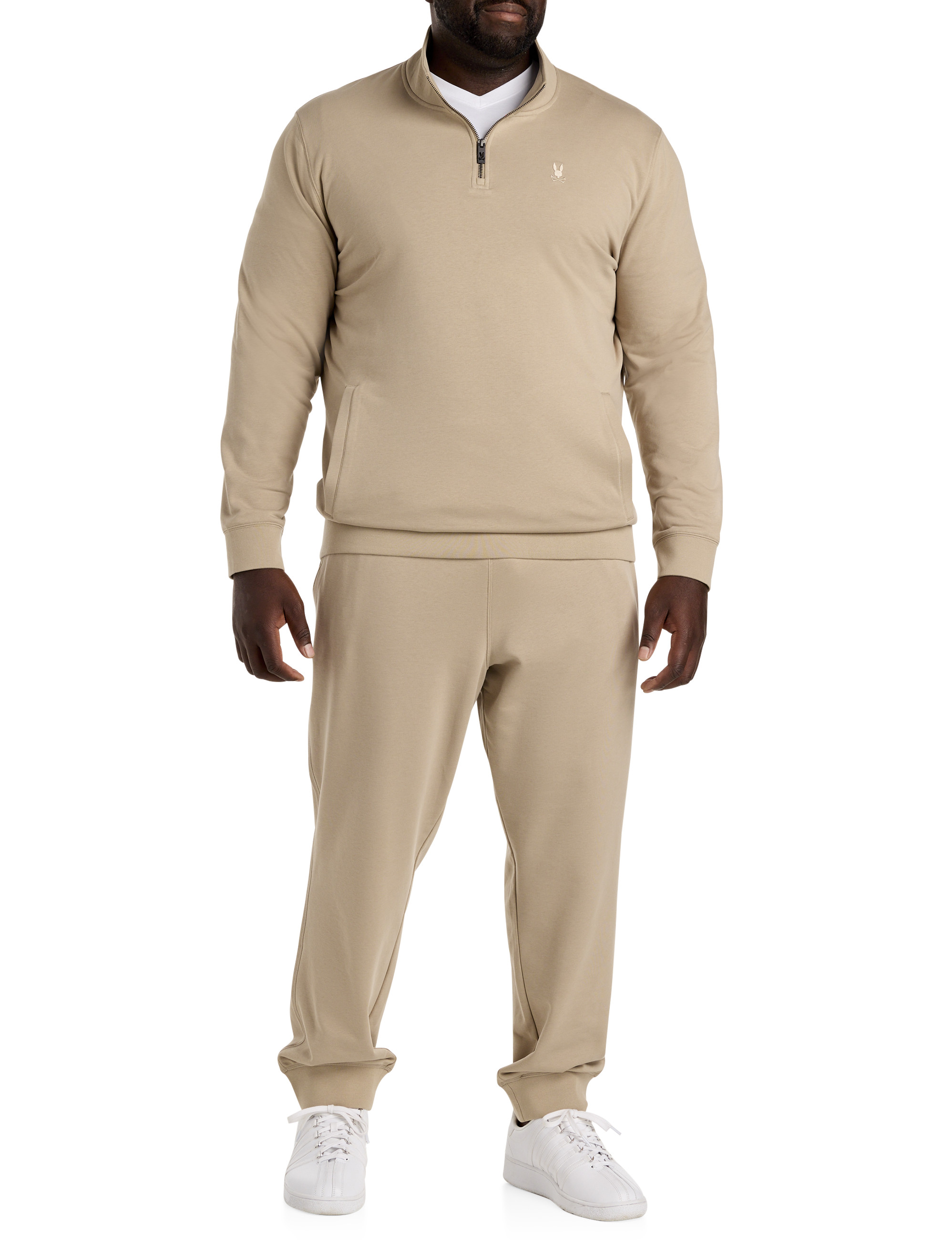 bonny865 Big + Tall | Psycho Bunny Dayton Quarter-Zip Sweatshirt | DXL