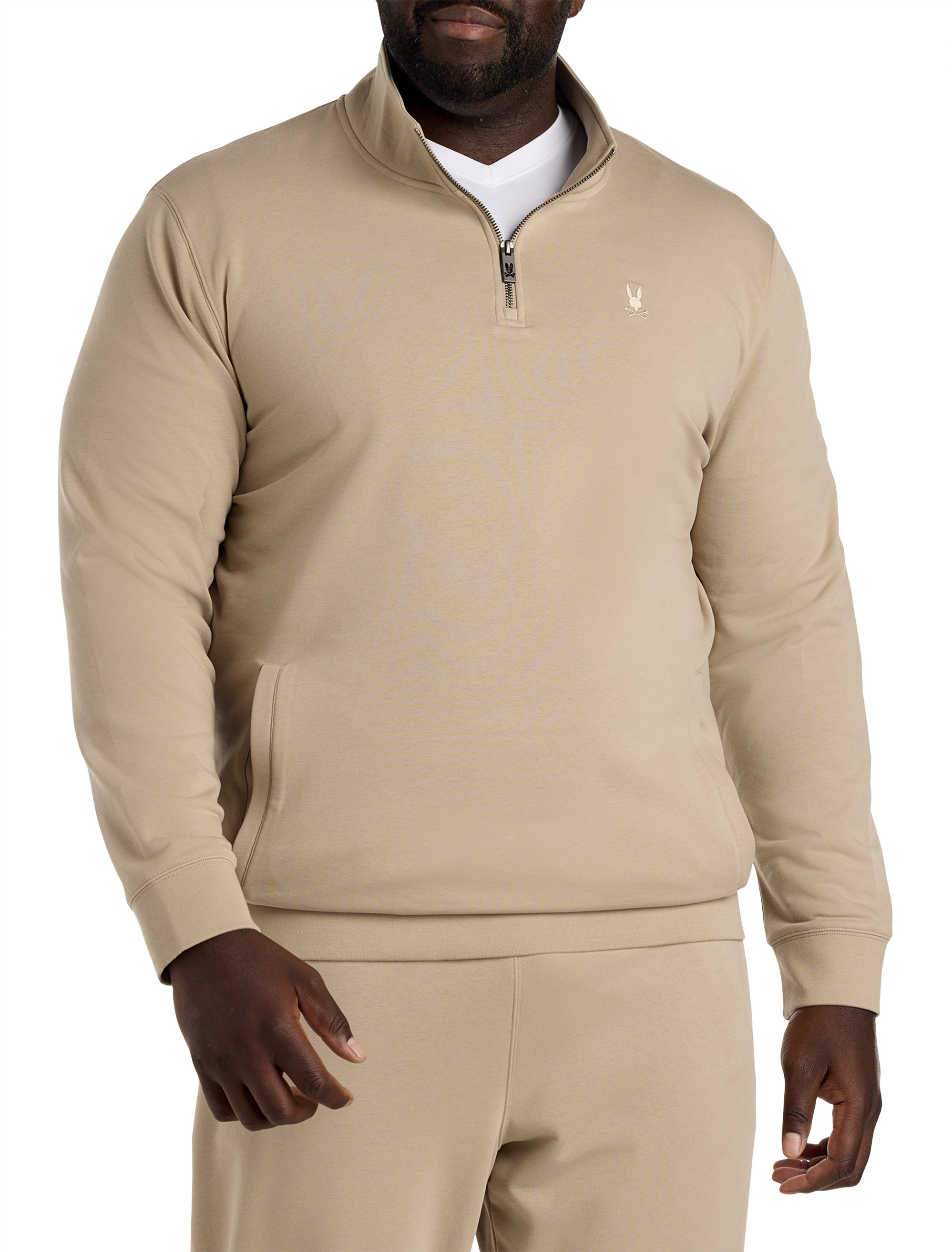 【 Peak】 ★ Quilting Half Zip Up Sweatshirt ★ Cropped Half-Zip Sweatshirt #RP0007 | TAPSTITCH