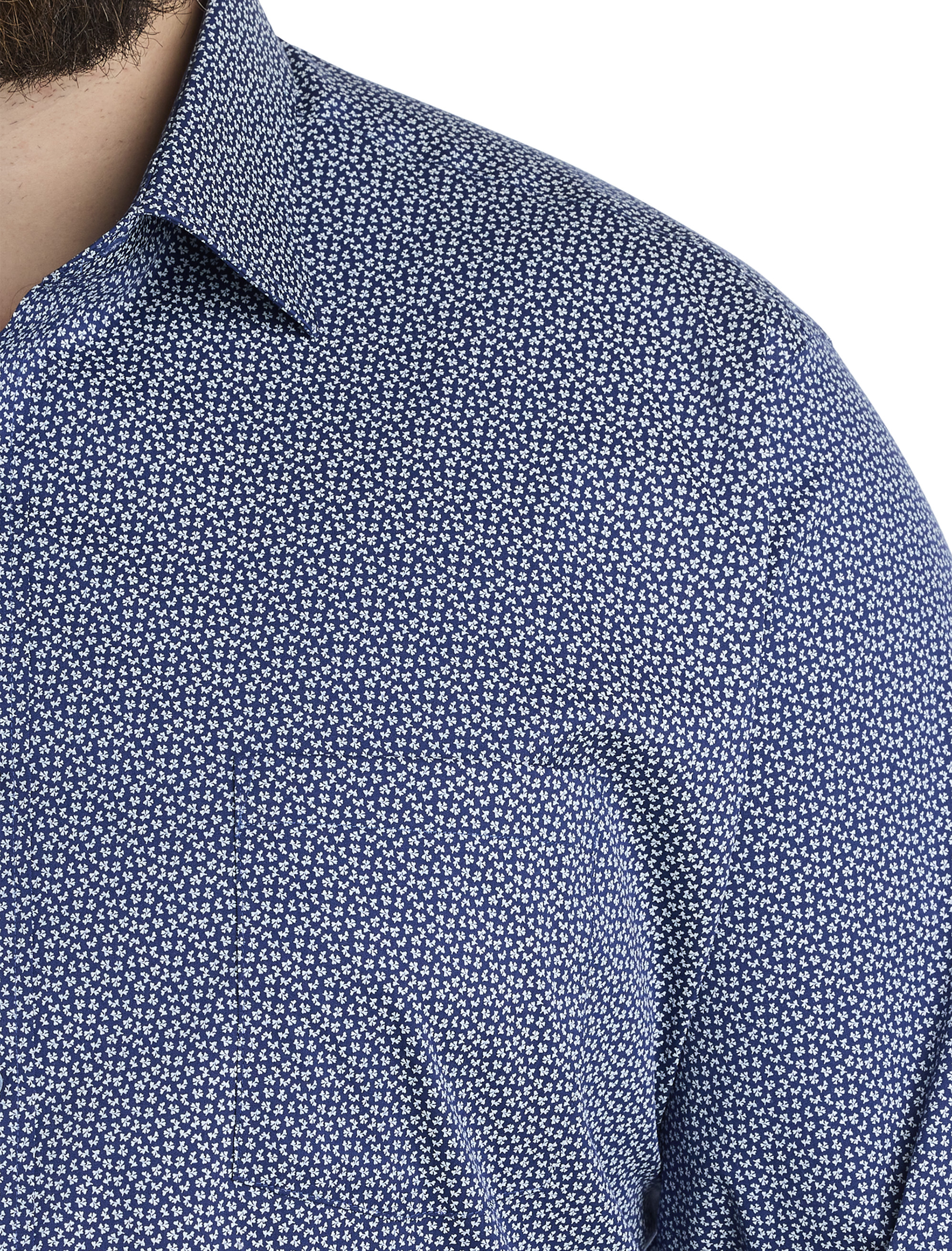 Abstract Patterned Performance Dress Shirt