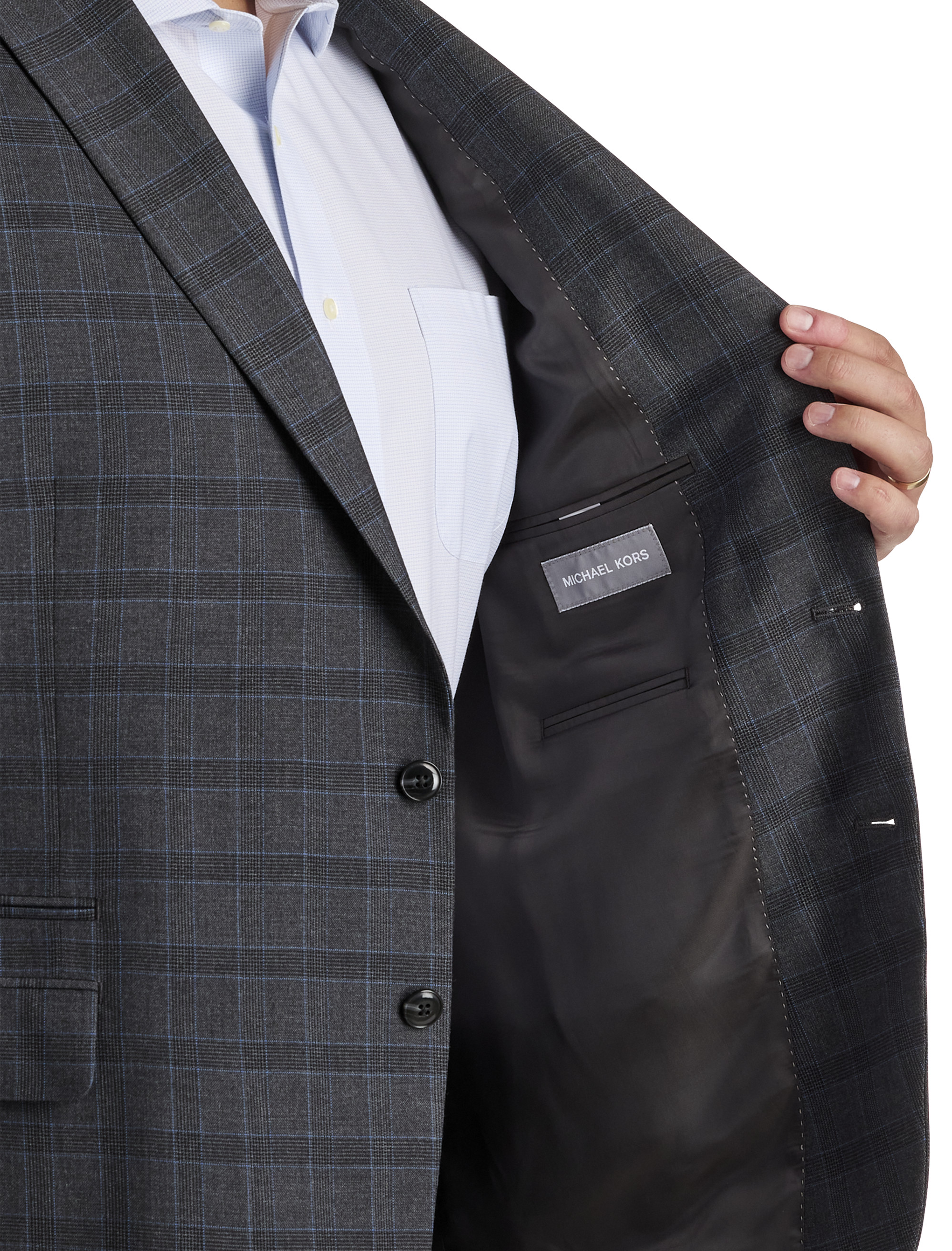 Big + Tall | Michael Kors Windowpane Sport Coat | DXL