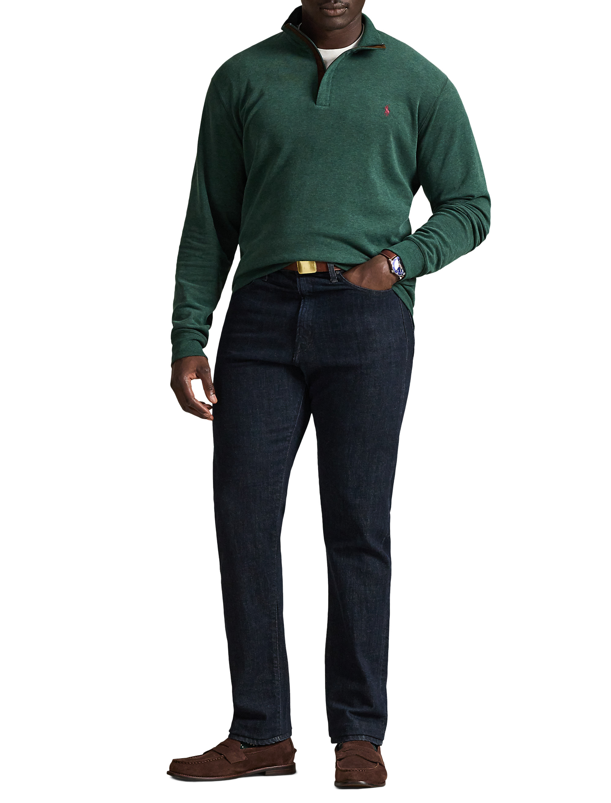Big + Tall | Polo Ralph Lauren Luxe 1/4-Zip Pullover | DXL
