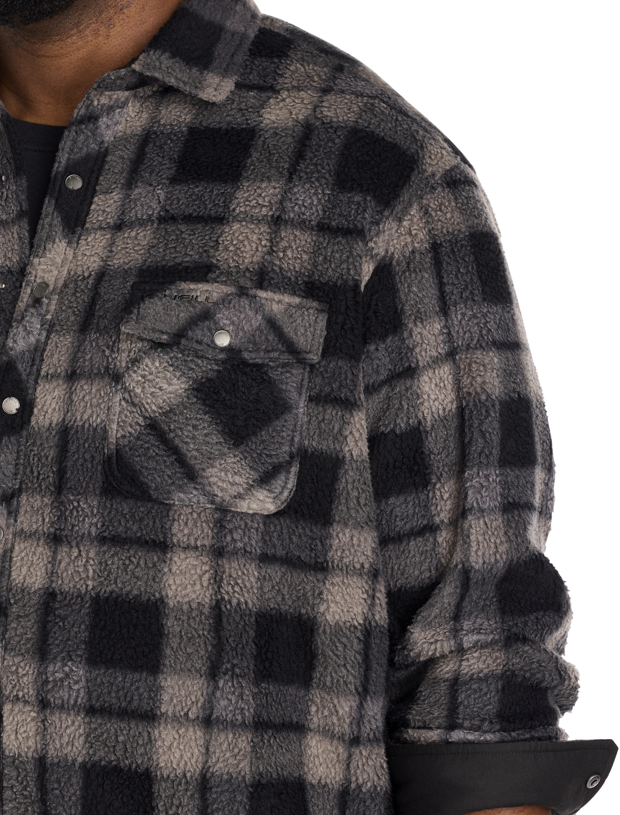 Big + Tall | O'Neill Glacier Plaid Superfleece Flannel Shirt
