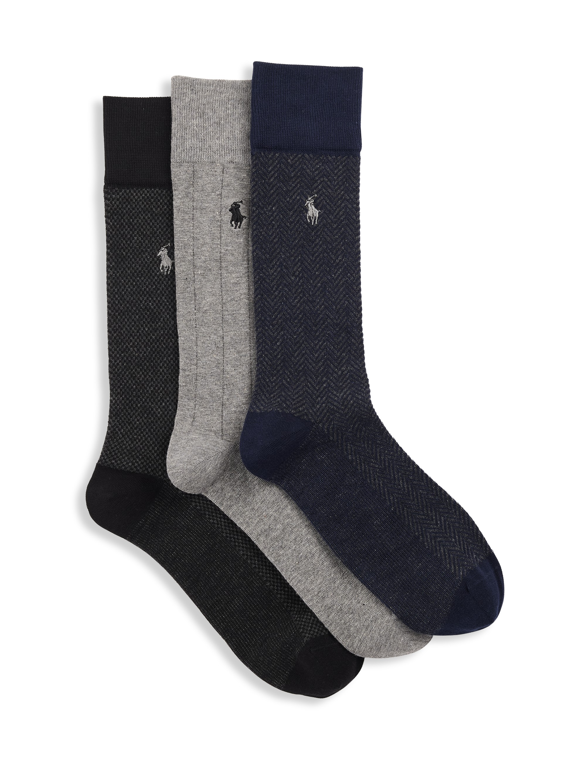 3-pk Dotted Crew Socks