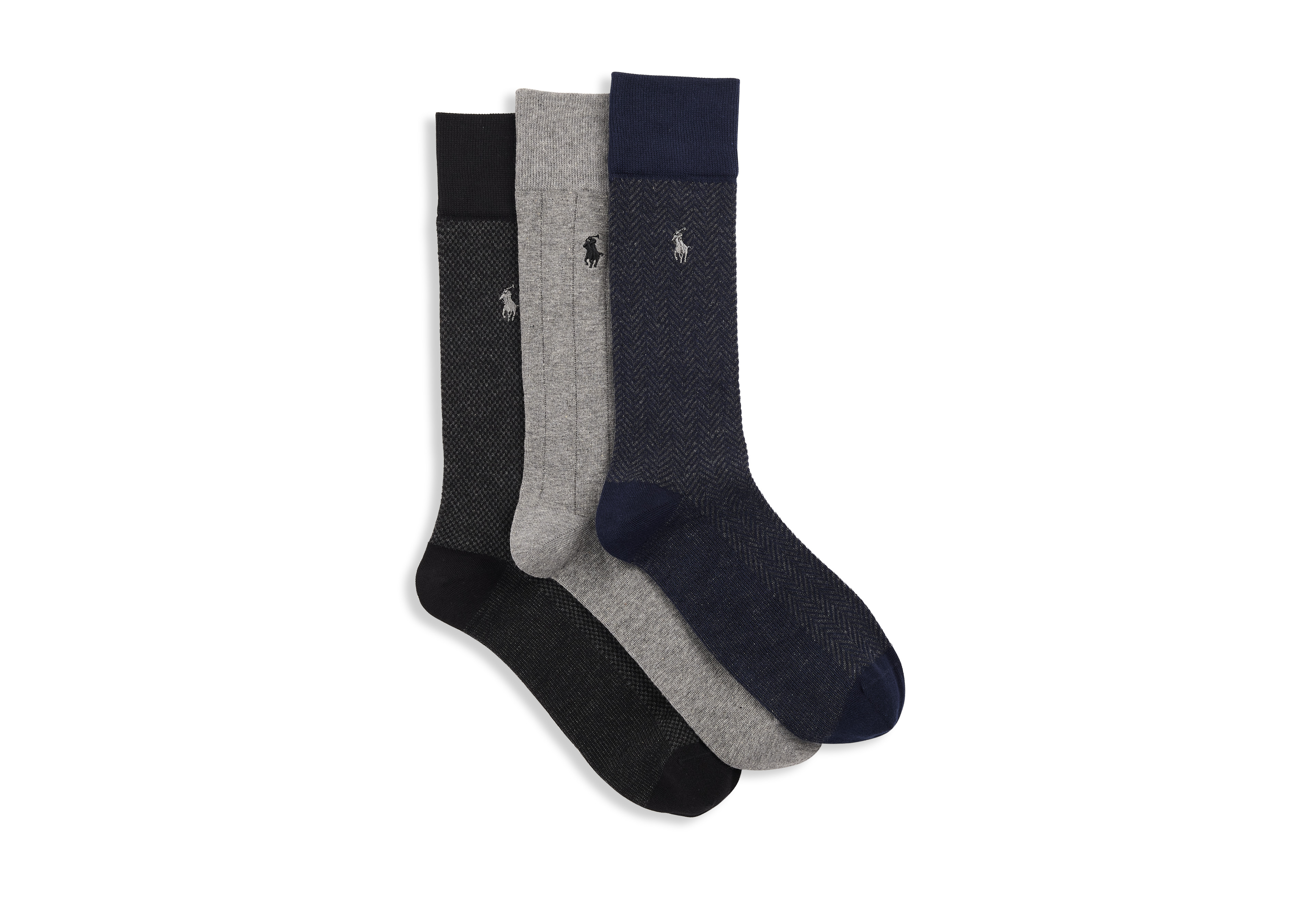 3-pk Dotted Crew Socks 