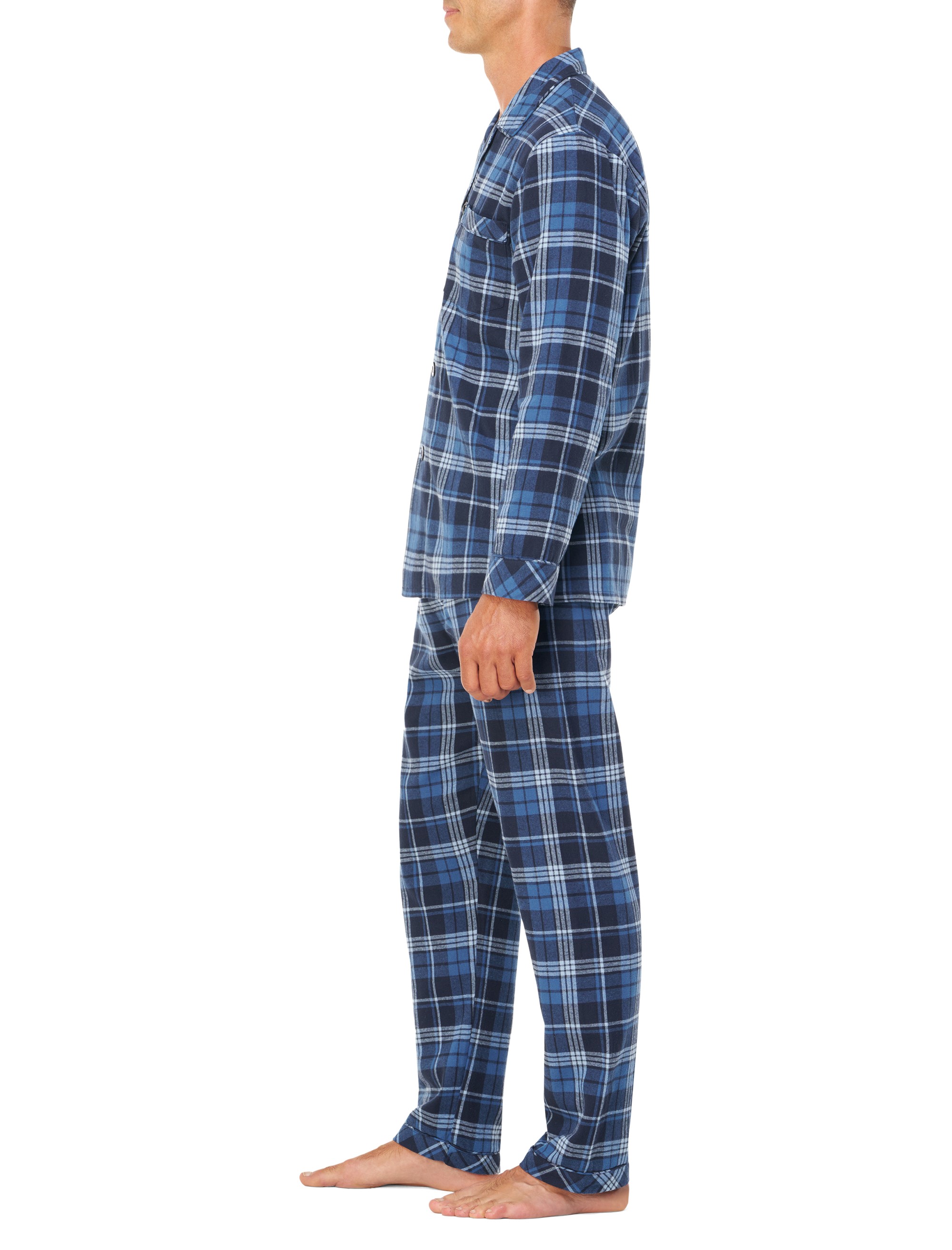 Plaid Flannel Pajama Set - thumbnail 3