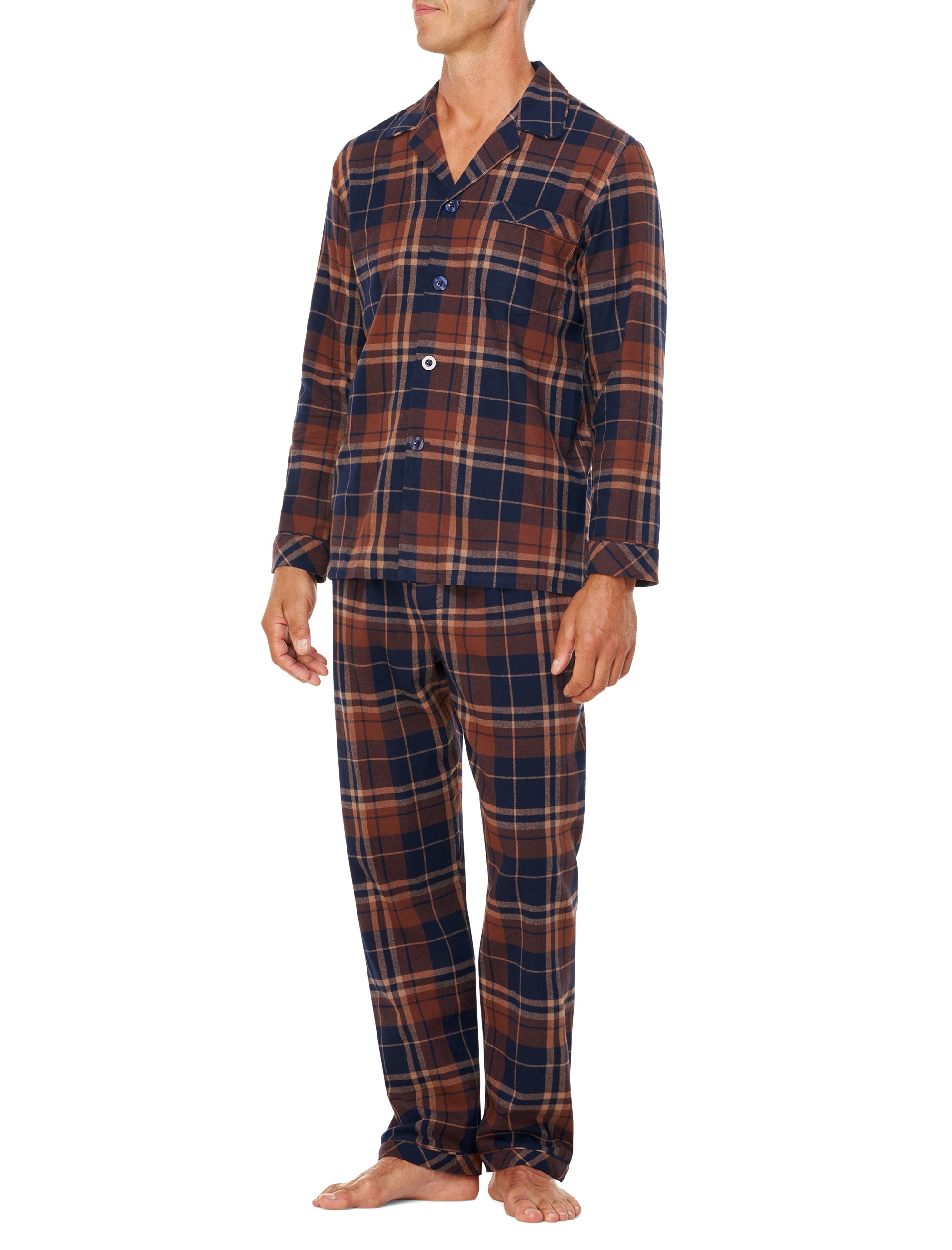 Plaid Flannel Pajama Set - thumbnail 4