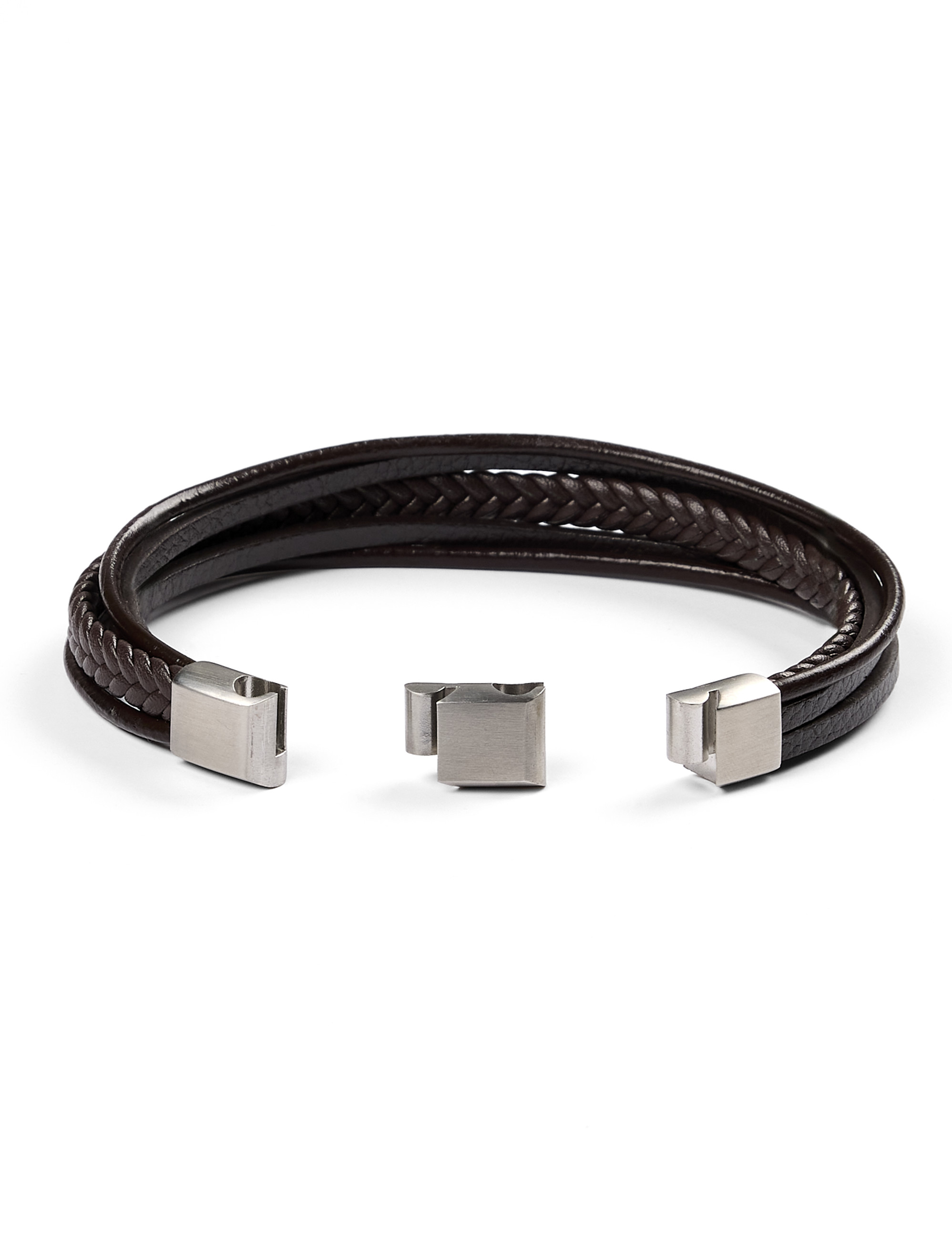 Big + Tall | Link Up Triple-Band Woven Bracelet | DXL