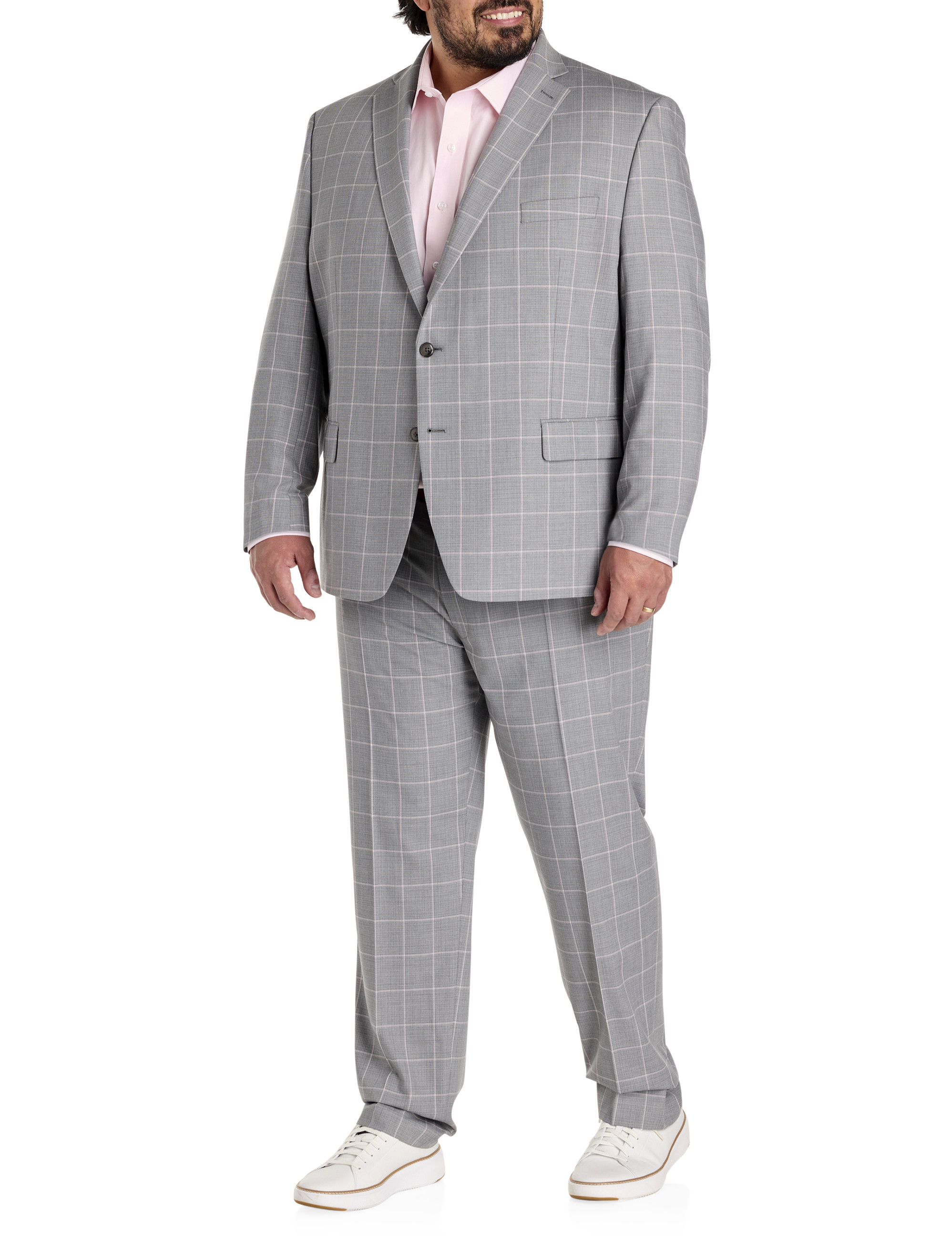 Big + Tall | Michael Kors Windowpane Suit Jacket | DXL