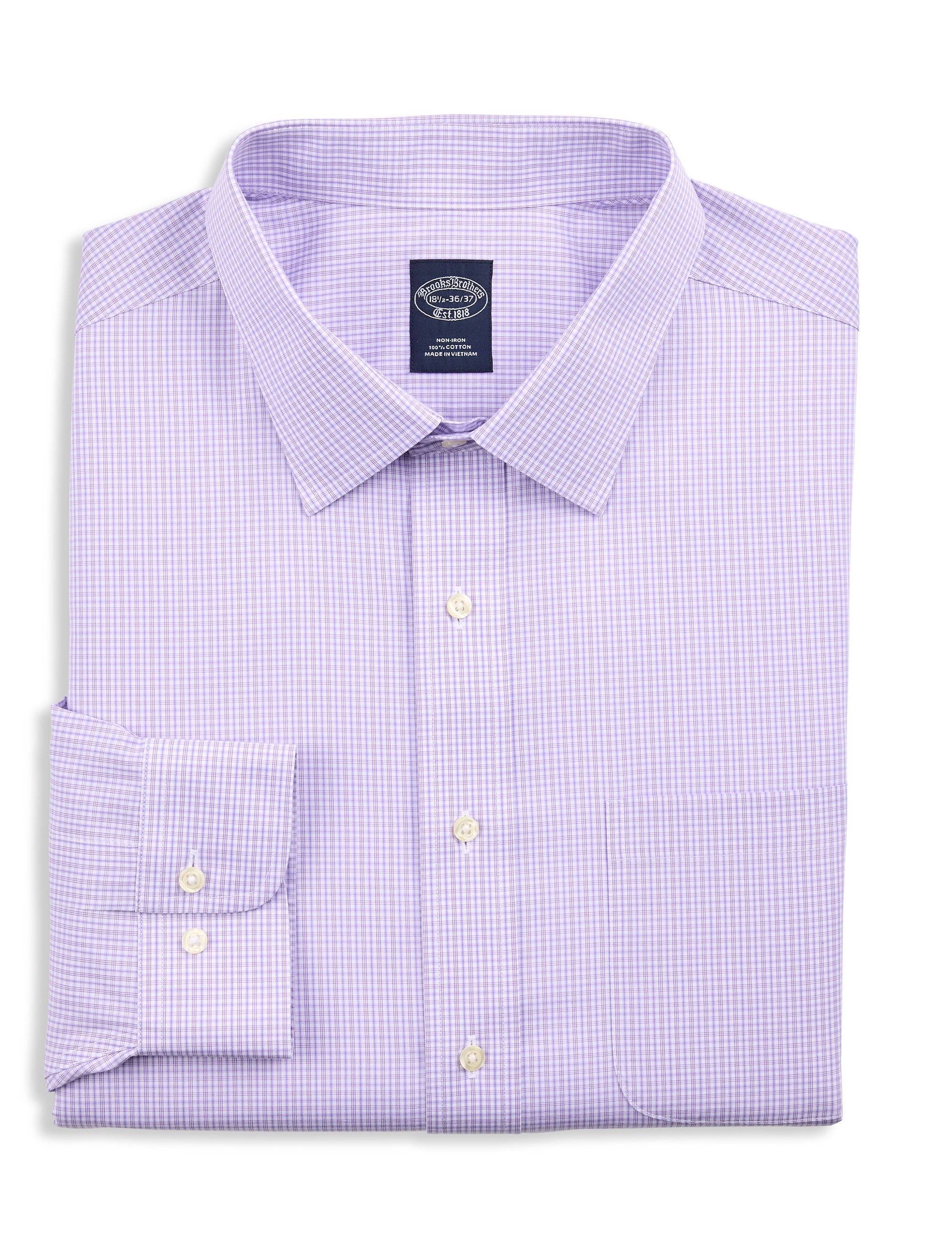 Non-Iron Micro Check Dress Shirt