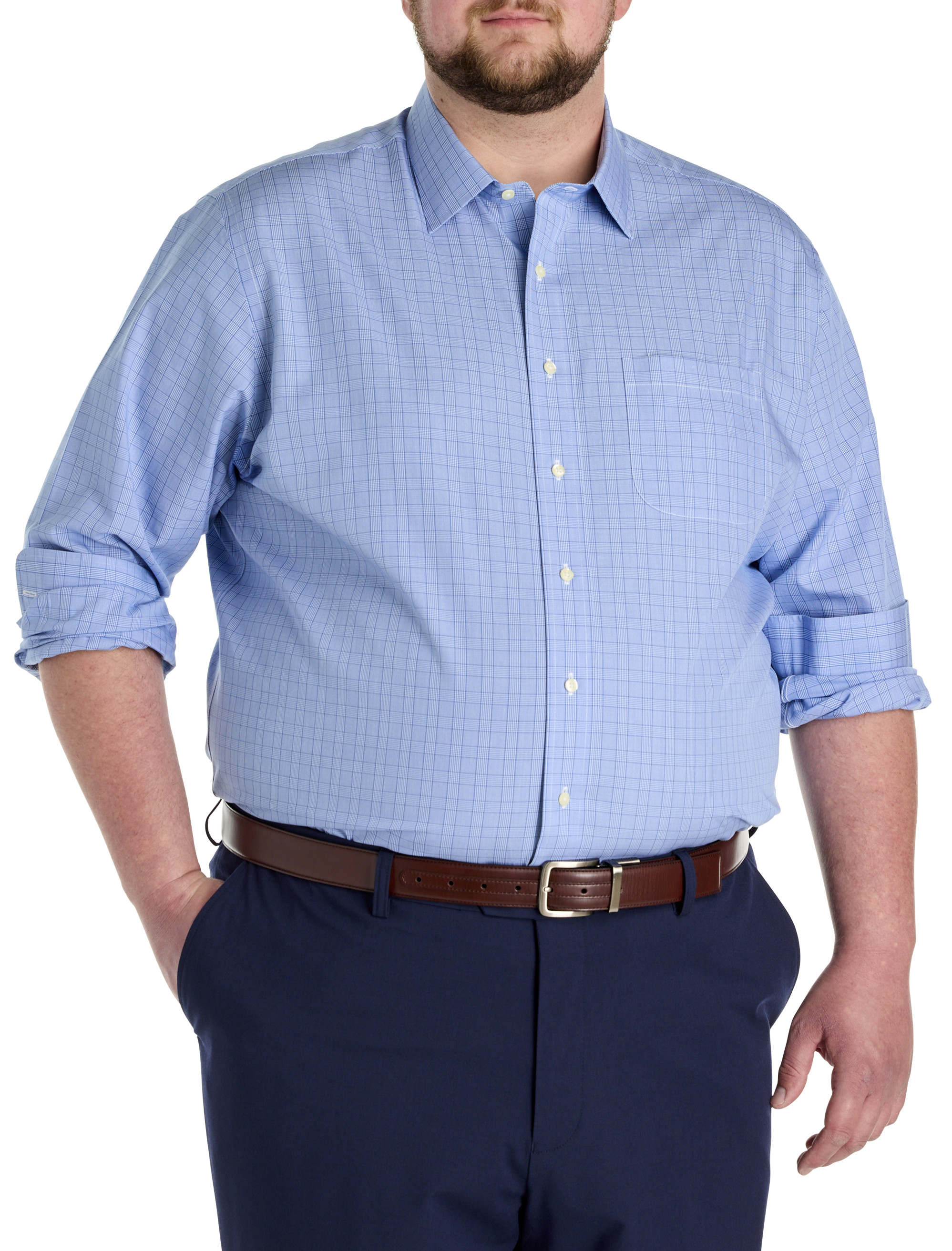 Non-Iron Glen Plaid Dress Shirt