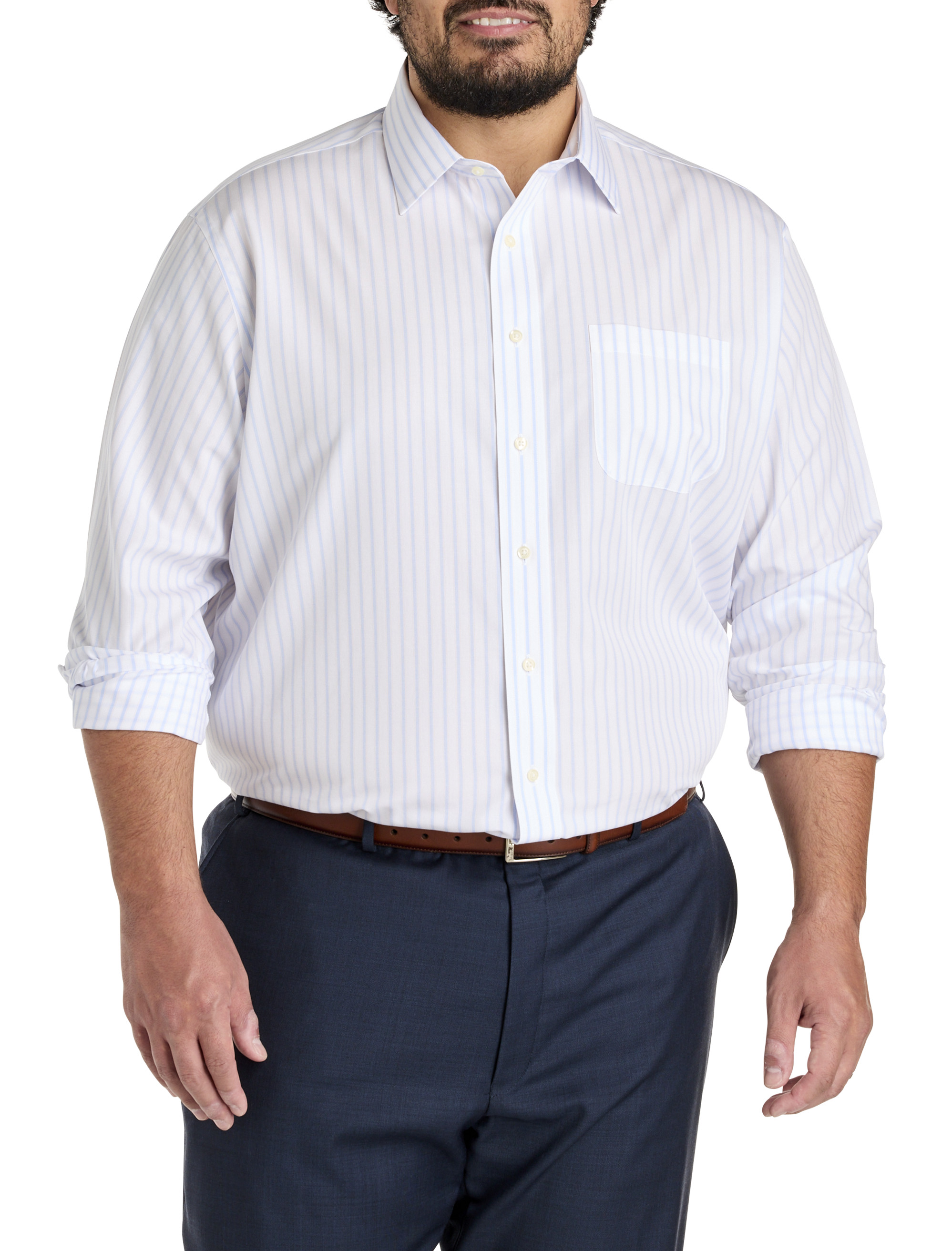 Non-Iron Striped Dress Shirt