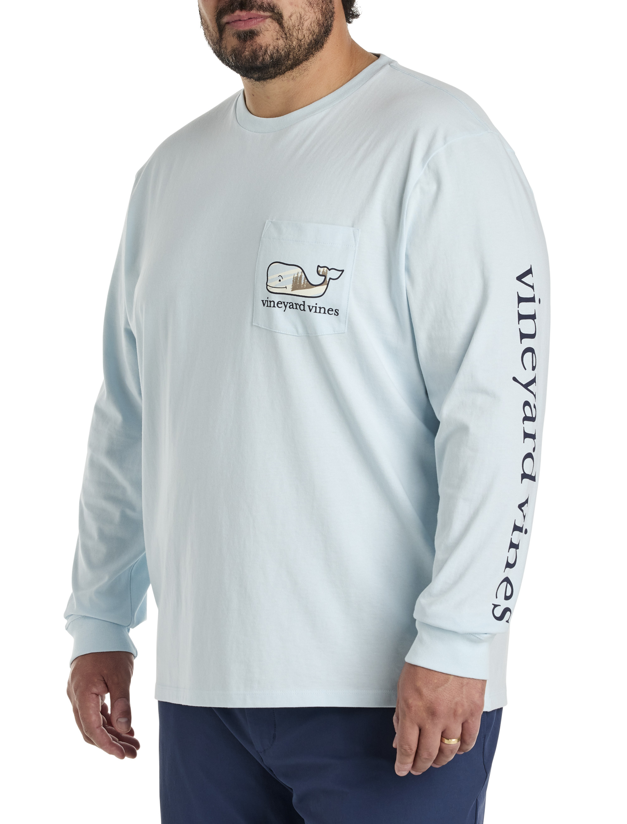 Big + Tall | Vineyard Vines Mountain Long-Sleeve T-Shirt | DXL
