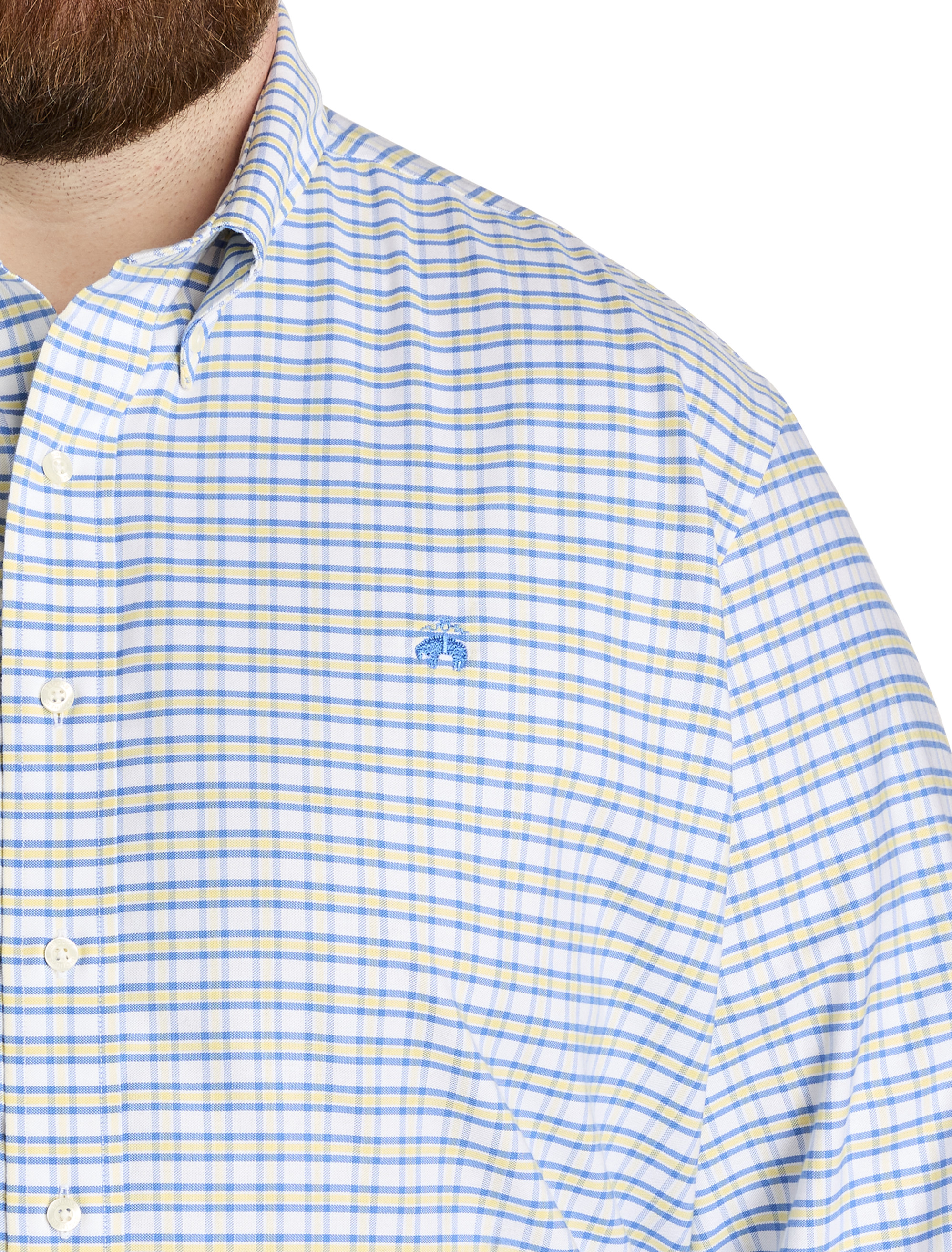 Big + Tall | Brooks Brothers Non-Iron Check Sport Shirt | DXL