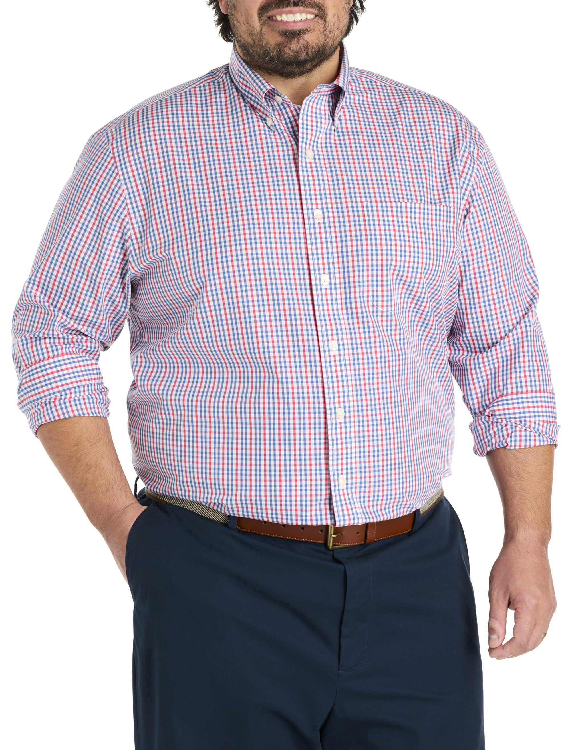 Big + Tall | Brooks Brothers Non-Iron Multi Gingham Sport Shirt | DXL