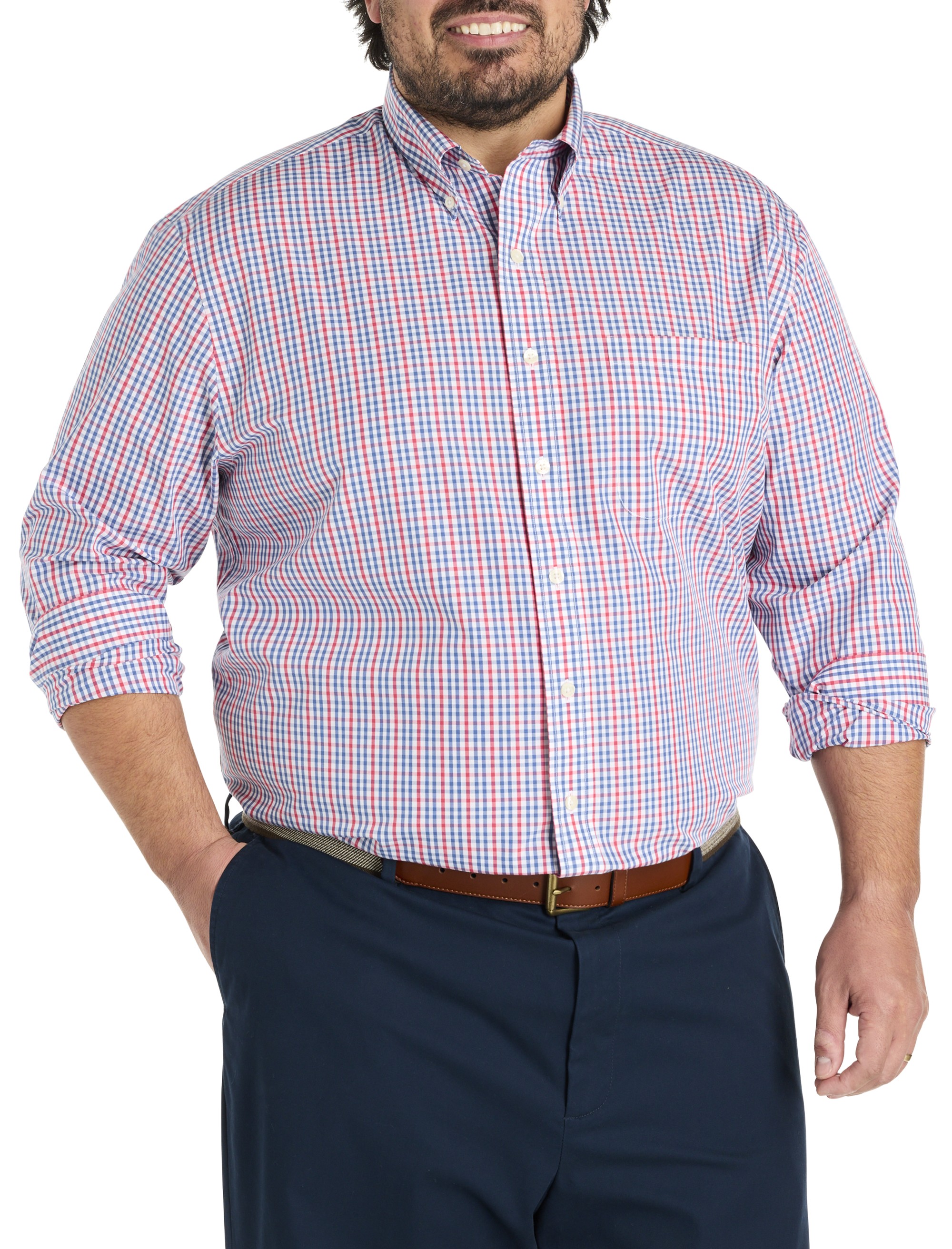 Non-Iron Multi Gingham Sport Shirt
