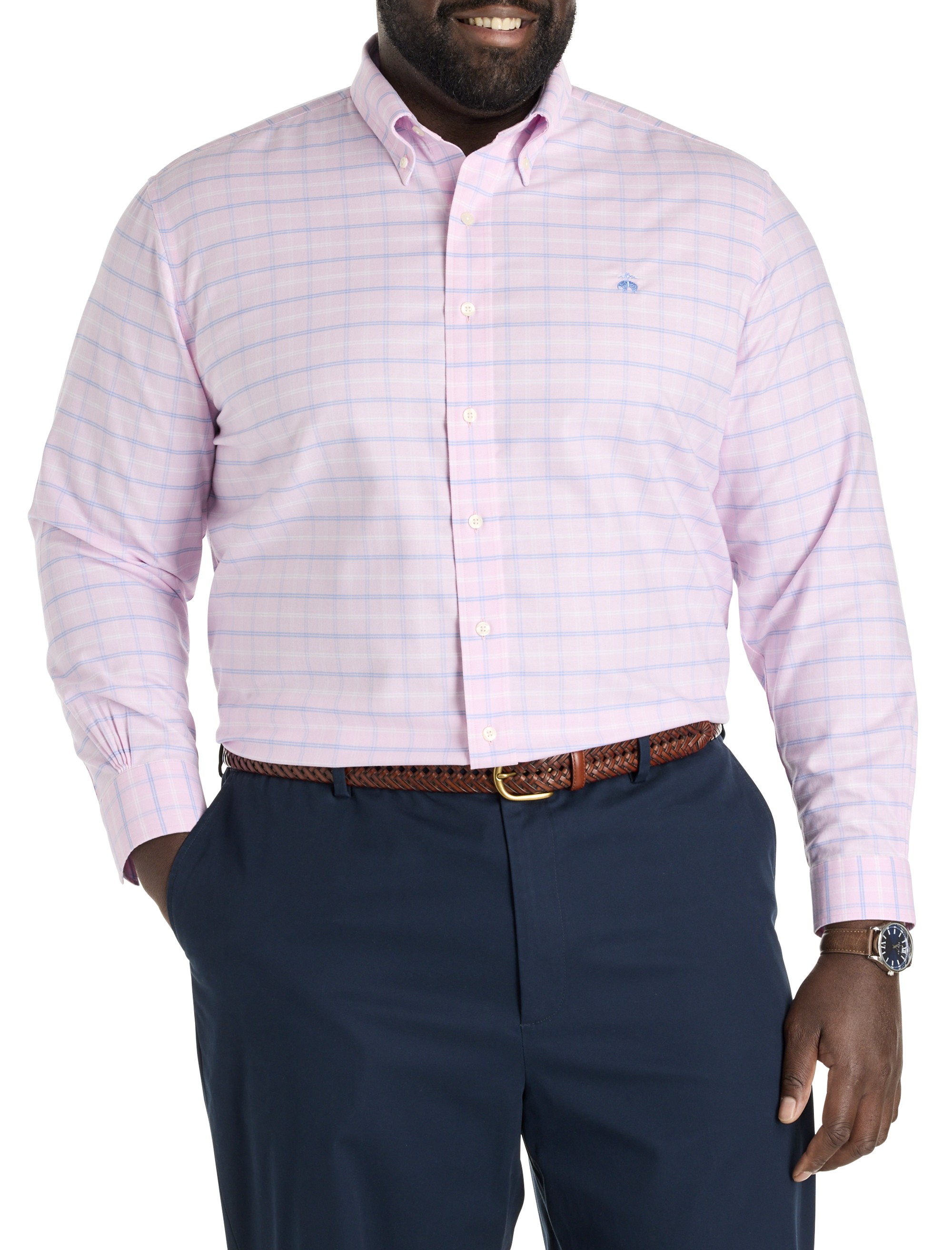 Non-Iron Multi Check Oxford Sport Shirt - thumbnail 2