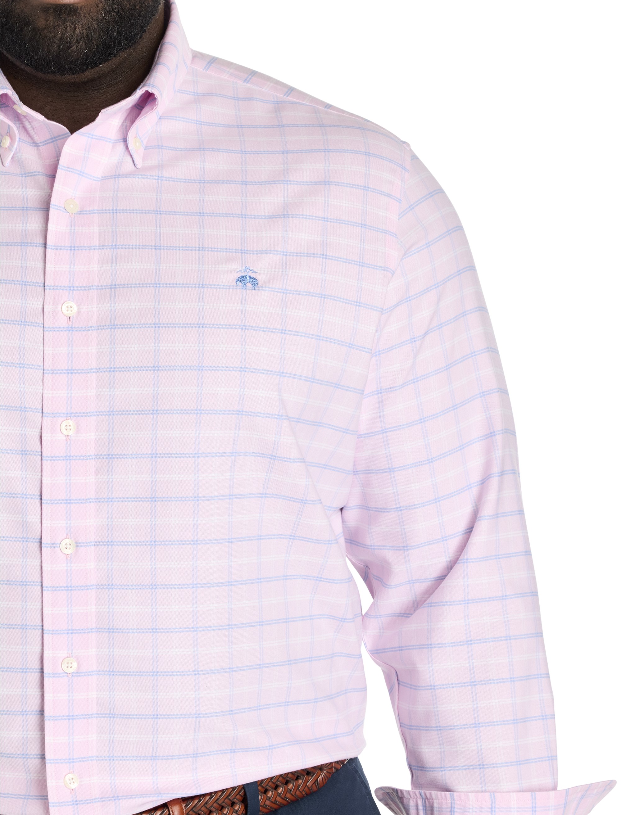 Non-Iron Multi Check Oxford Sport Shirt - thumbnail 3
