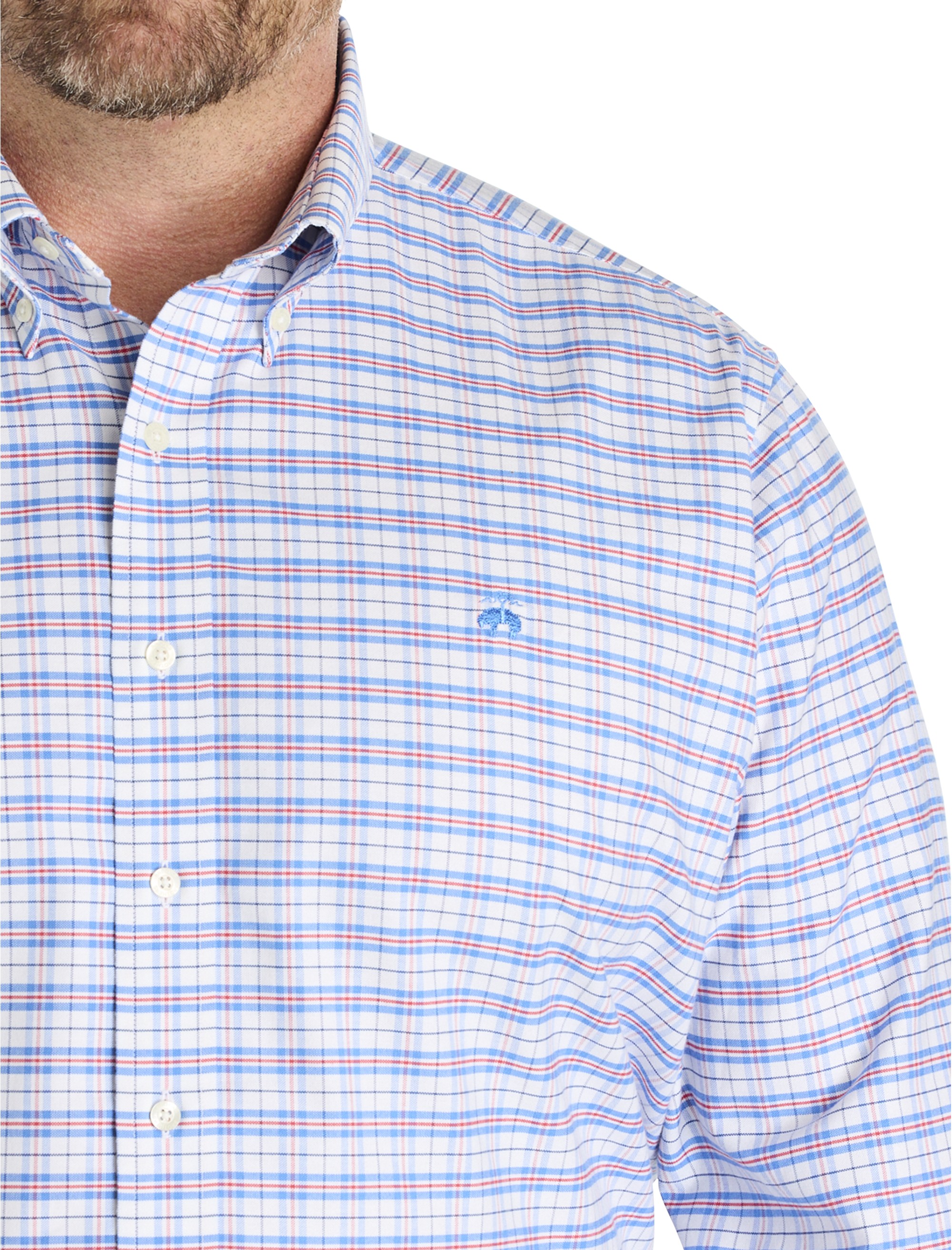 Non-Iron Oxford Check Sport Shirt - thumbnail 3