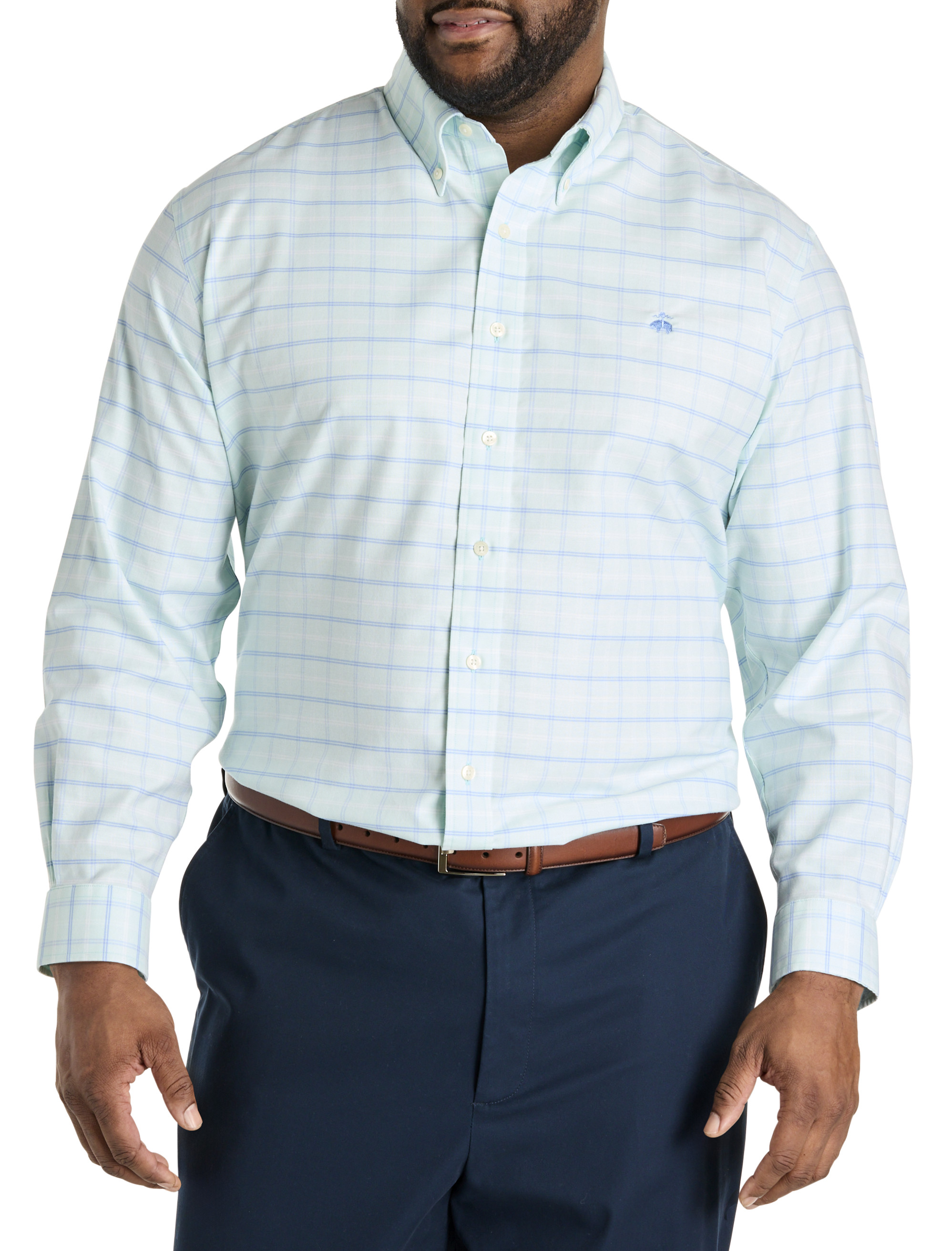Non-Iron Oxford Check Sport Shirt