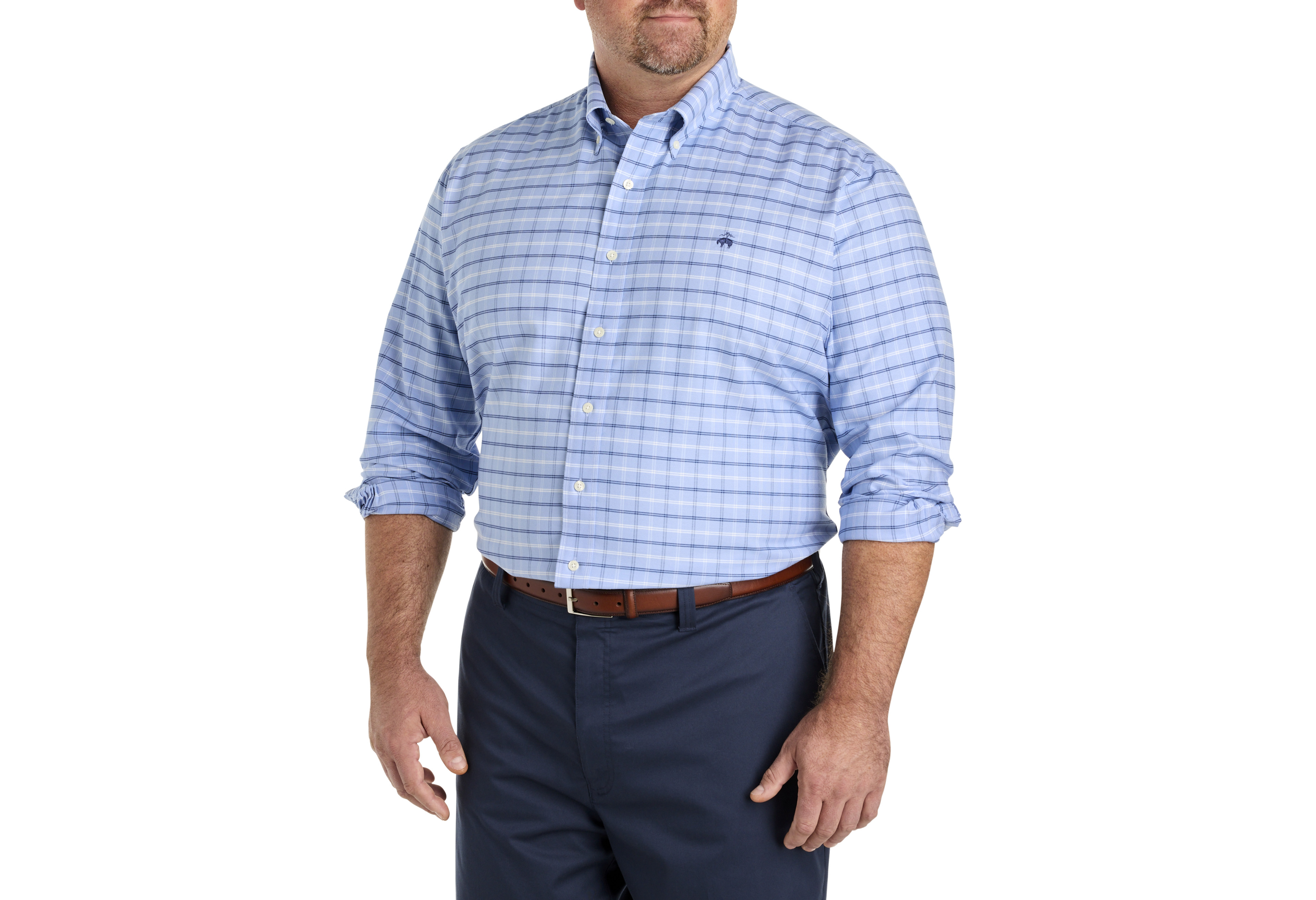 Non-Iron Check Oxford Sport Shirt