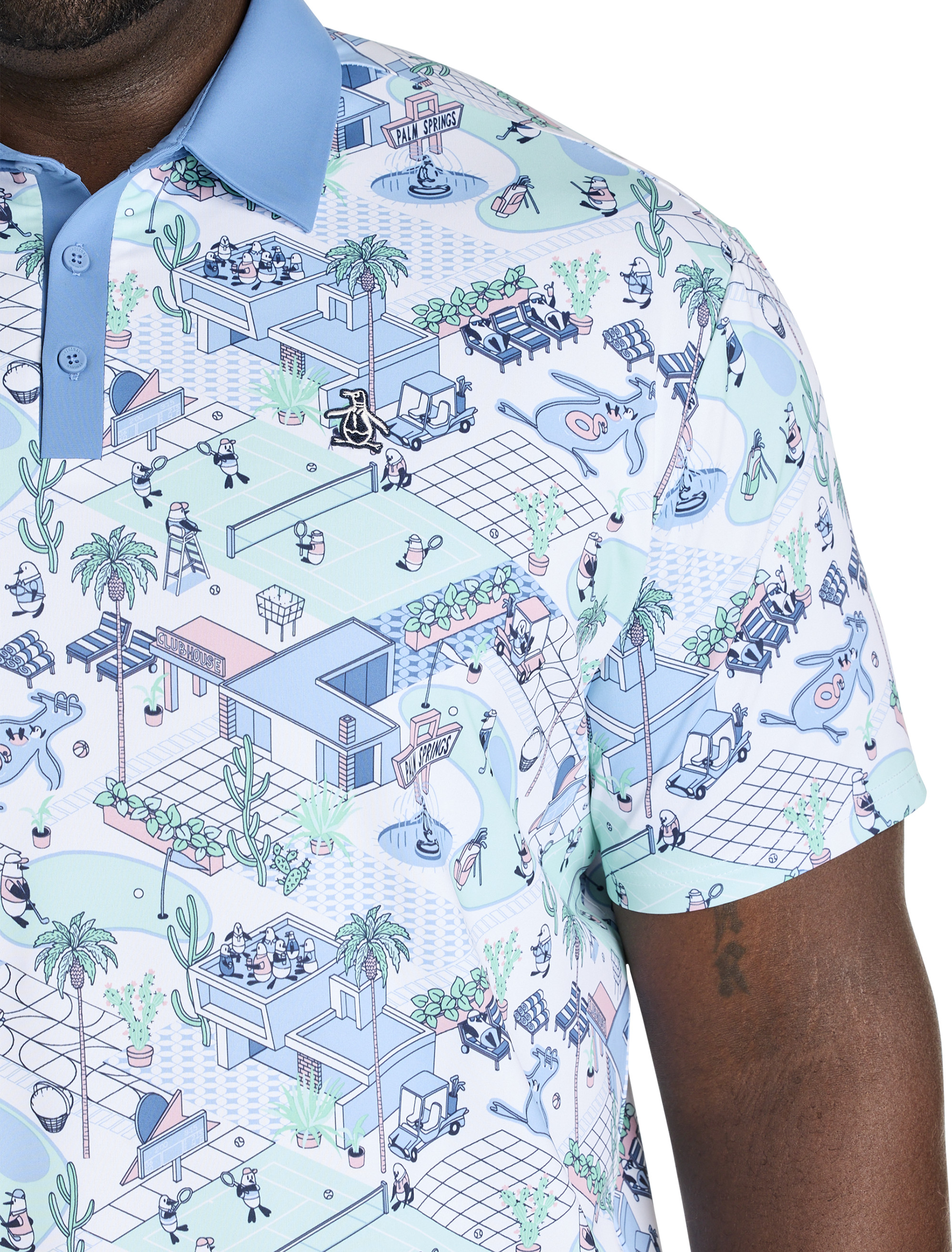 Big + Tall | Original Penguin Palm Springs Performance Polo Shirt