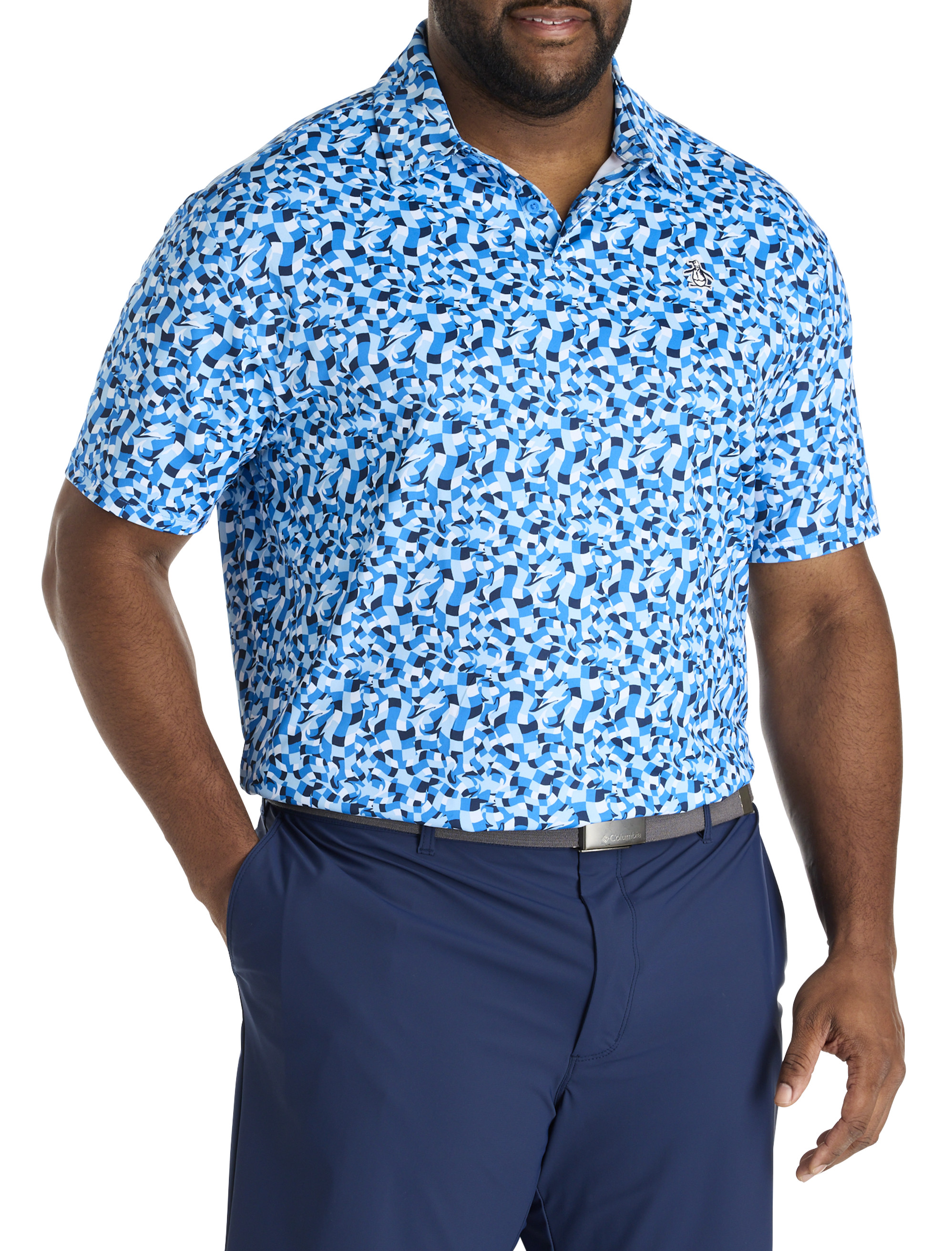 Big + Tall | Original Penguin Underwater Mosaic Performance Polo