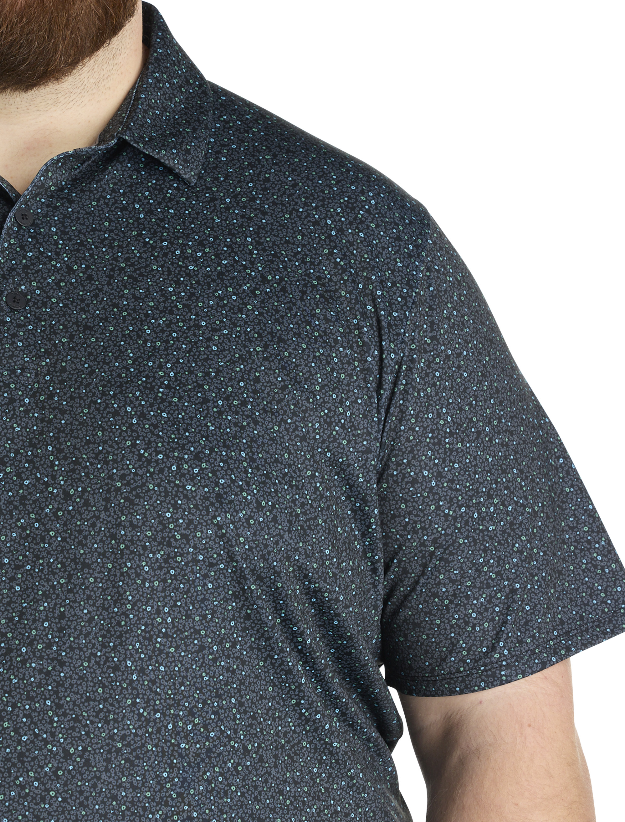 Big + Tall | Callaway Performance Micro Floral Polo Shirt | DXL