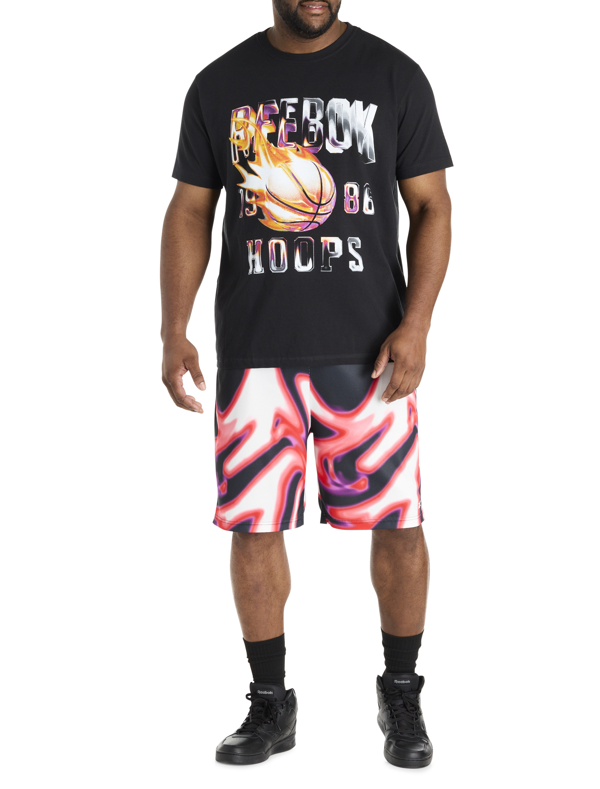 Basketball On Fire Graphic Tee
