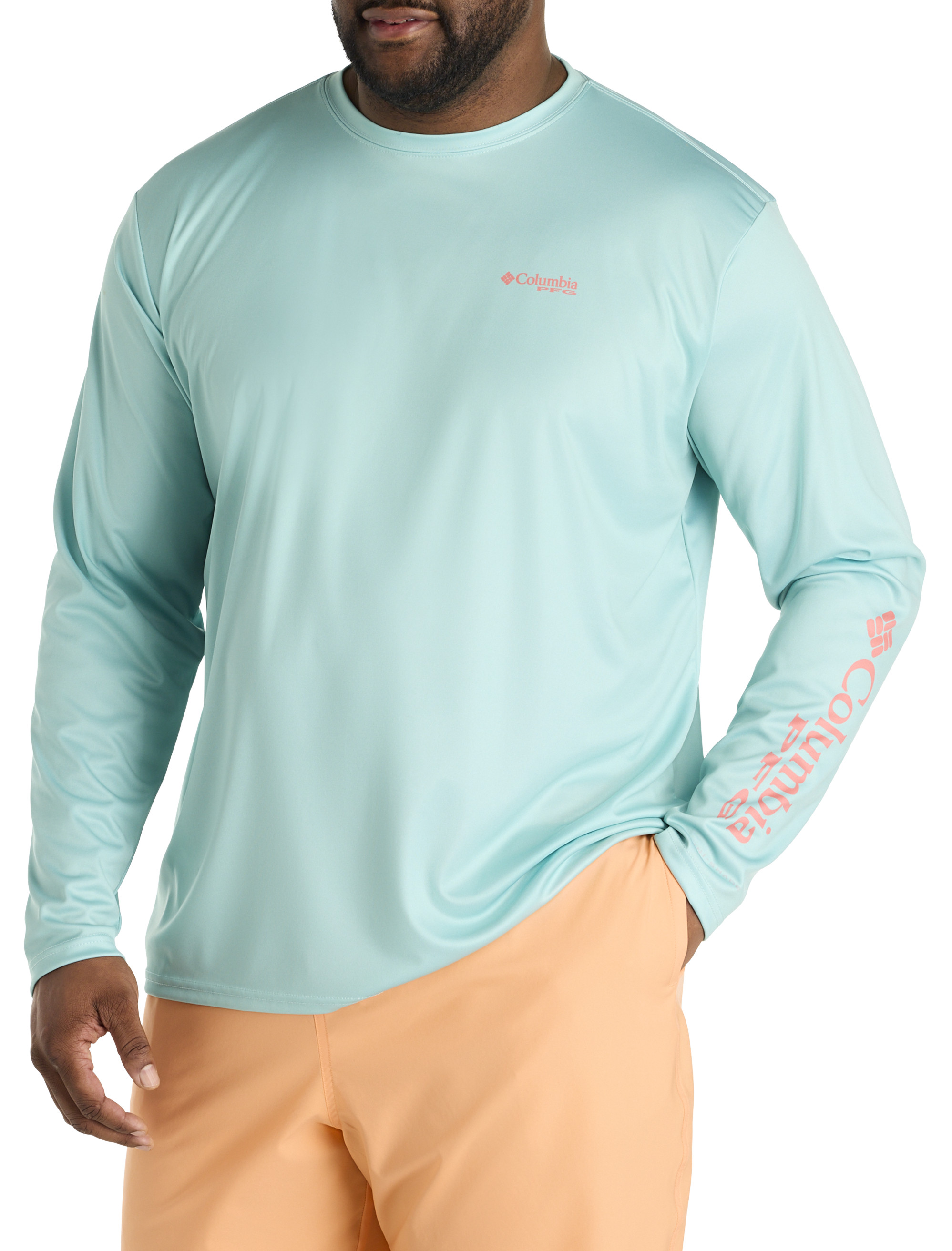 Big + Tall | Columbia PFG Terminal Tackle™ Fish Shine Long-Sleeve