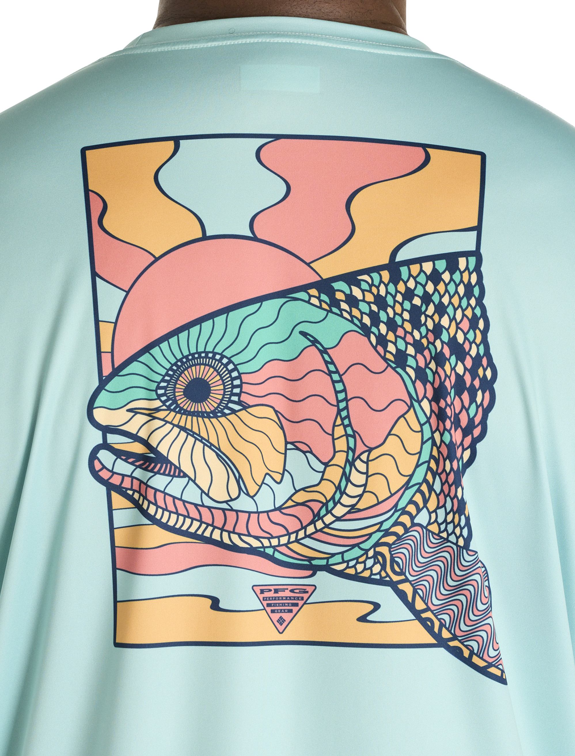 Big + Tall | Columbia PFG Terminal Tackle™ Fish Shine Long-Sleeve