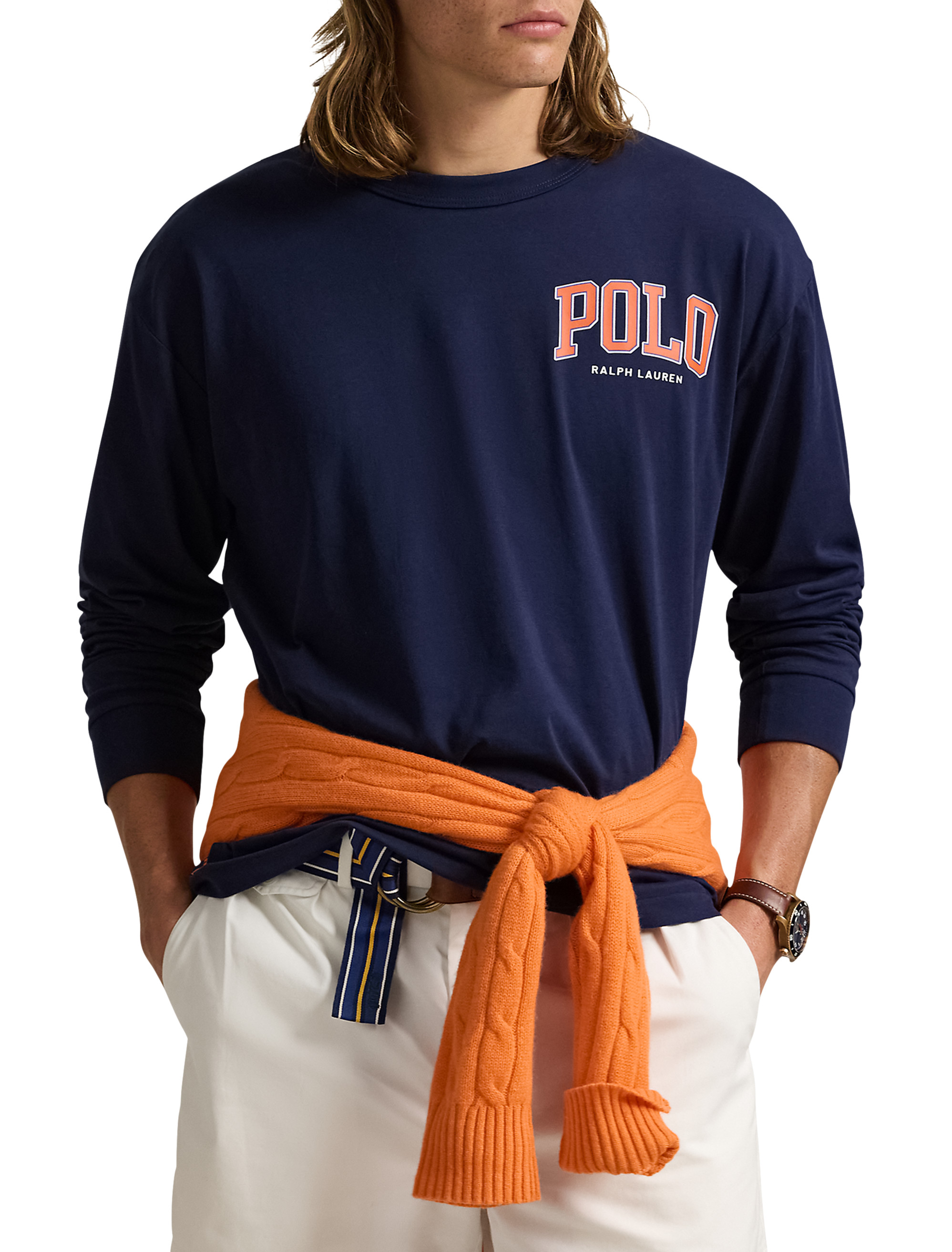 トップス RRL USN Long Sleeves Shirt L 1200W-60384-ColNavy-0-