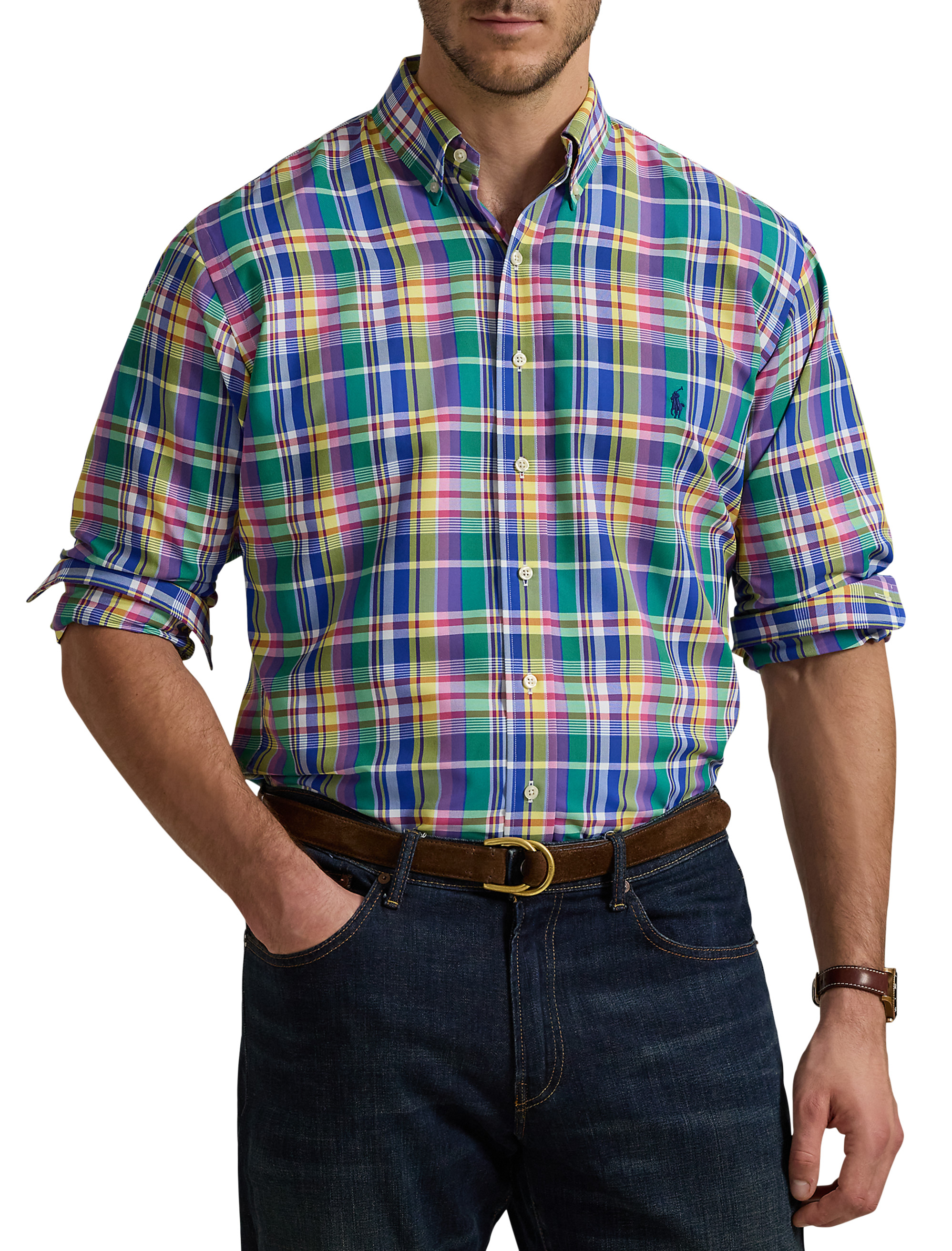 Big + Tall | Polo Ralph Lauren Performance Oxford Sport Shirt | DXL