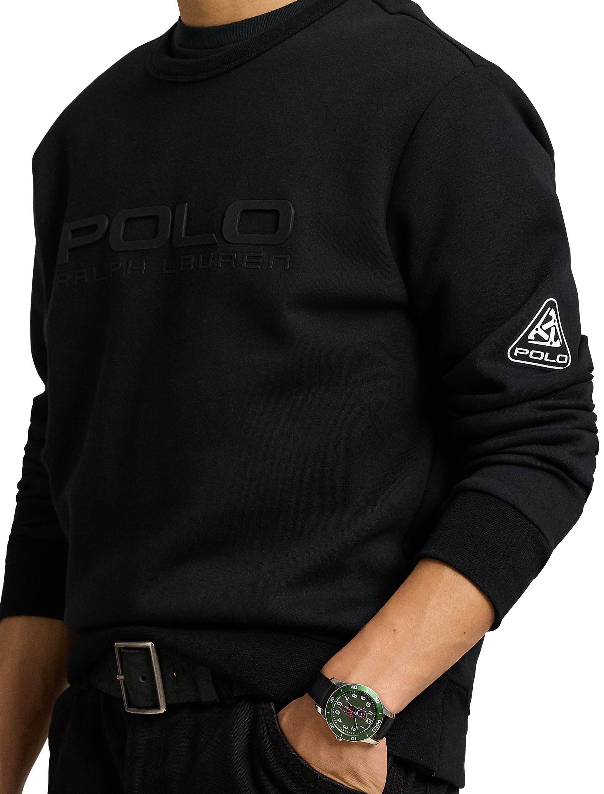 Big + Tall | Polo Ralph Lauren Logo Double-Knit Sweatshirt | DXL
