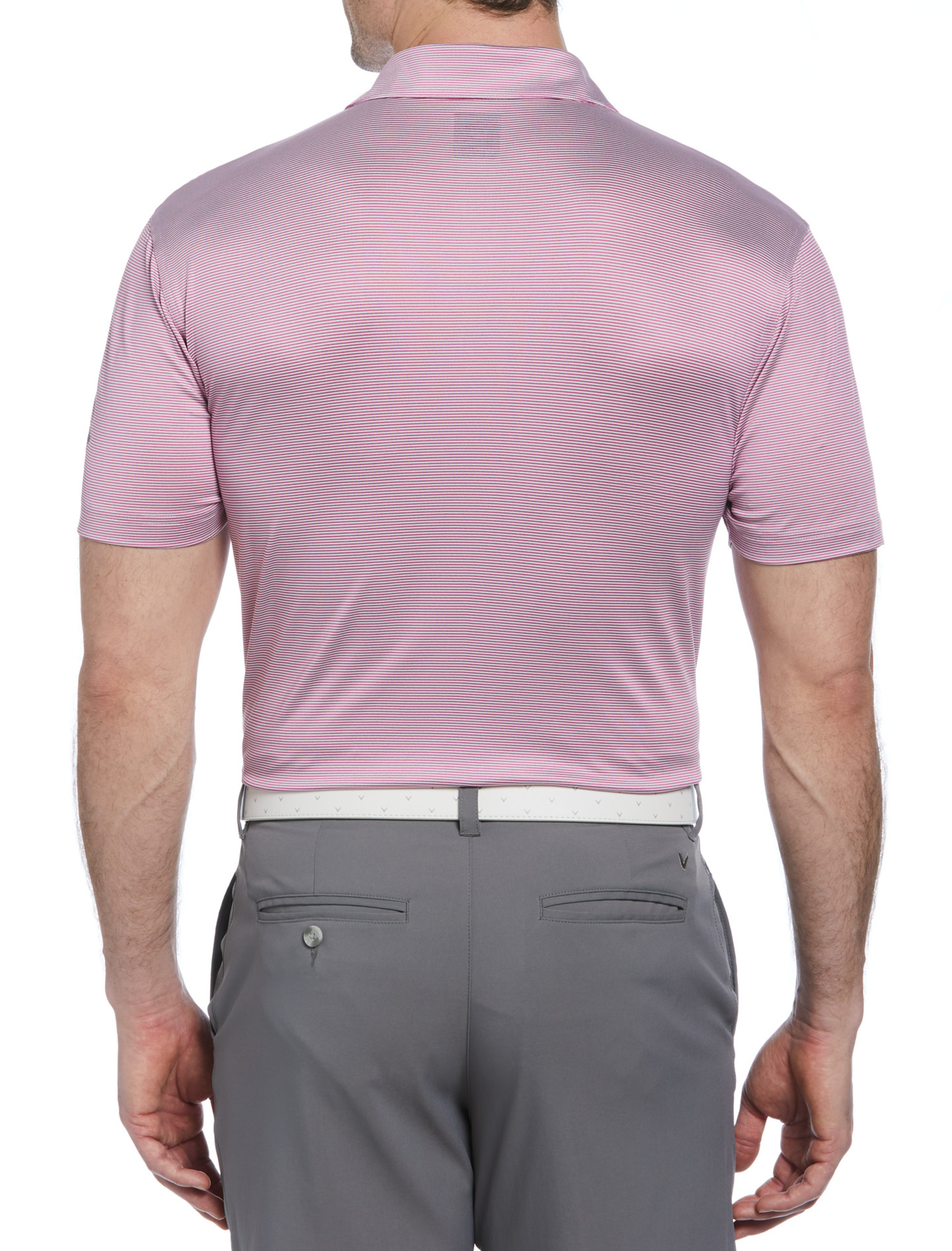 Fine Line Striped Polo Shirt